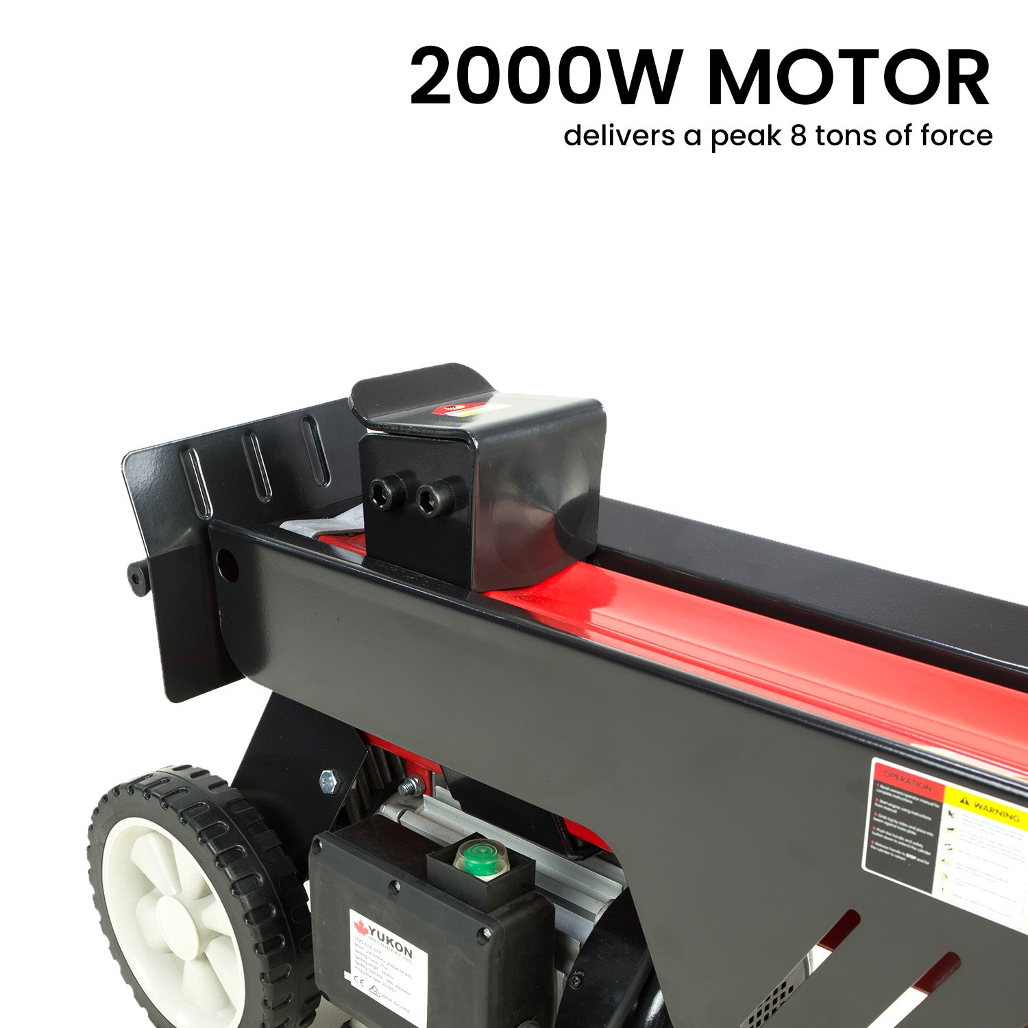 7-Ton Electric Log Splitter, 2000W, Auto-Return Ram - Yukon