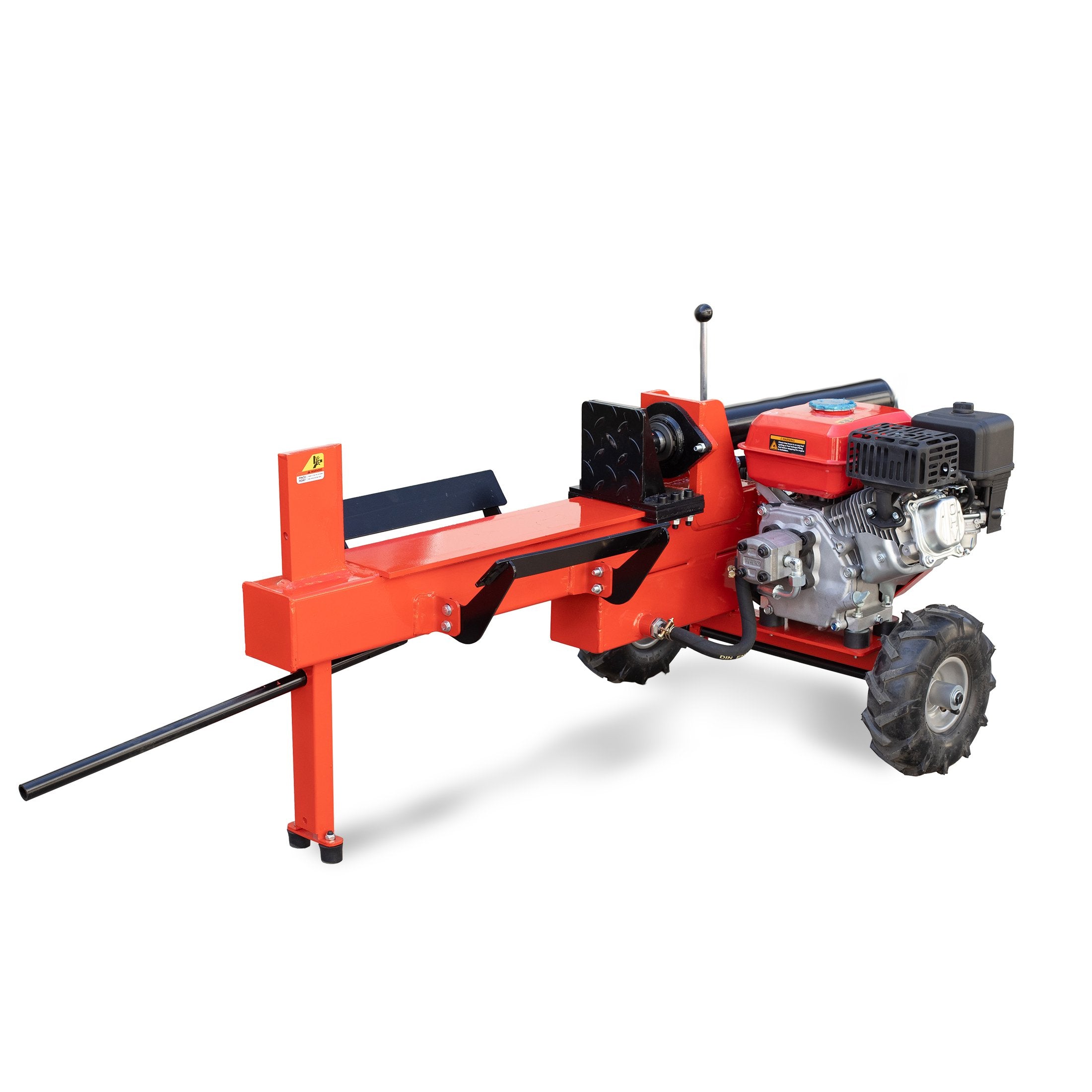 15T Petrol 196cc Hydraulic Log Splitter, Steel Frame - Yukon