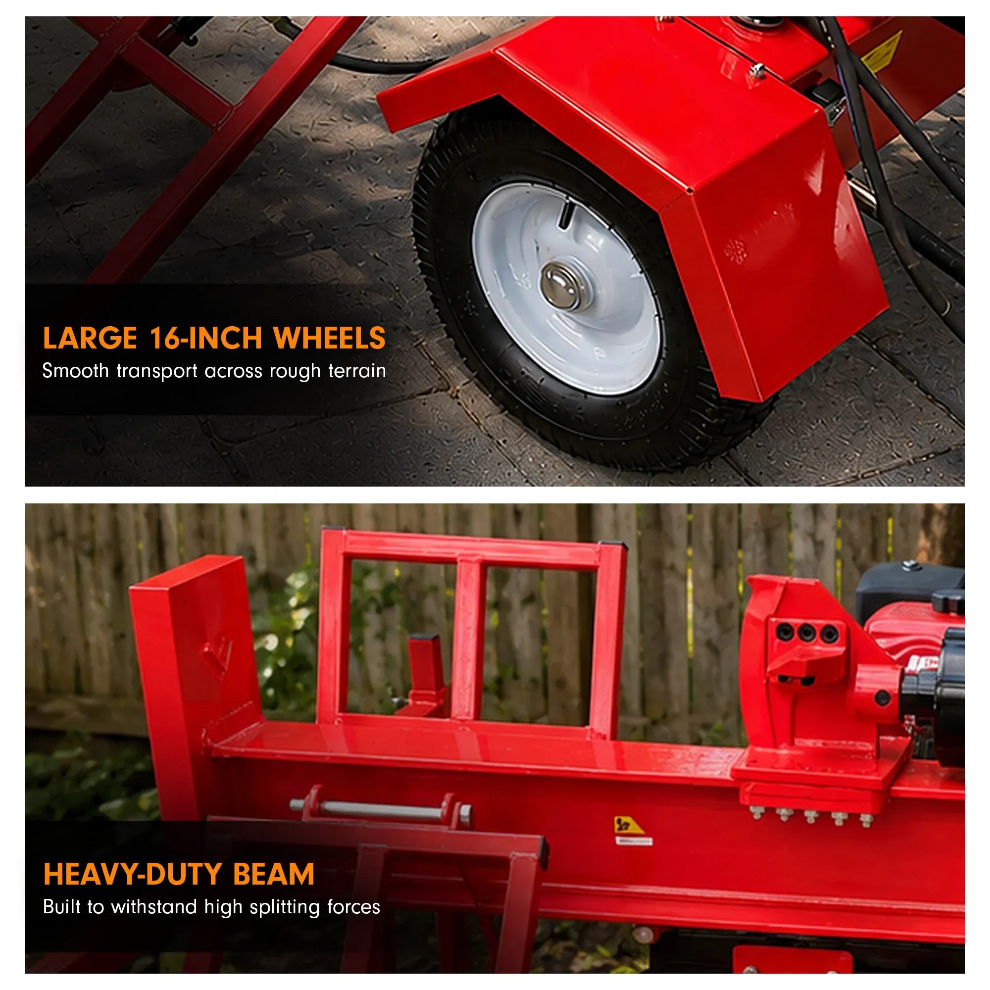 Yukon 60 Tonne Petrol Log Splitter with Hydraulic Lift 420cc