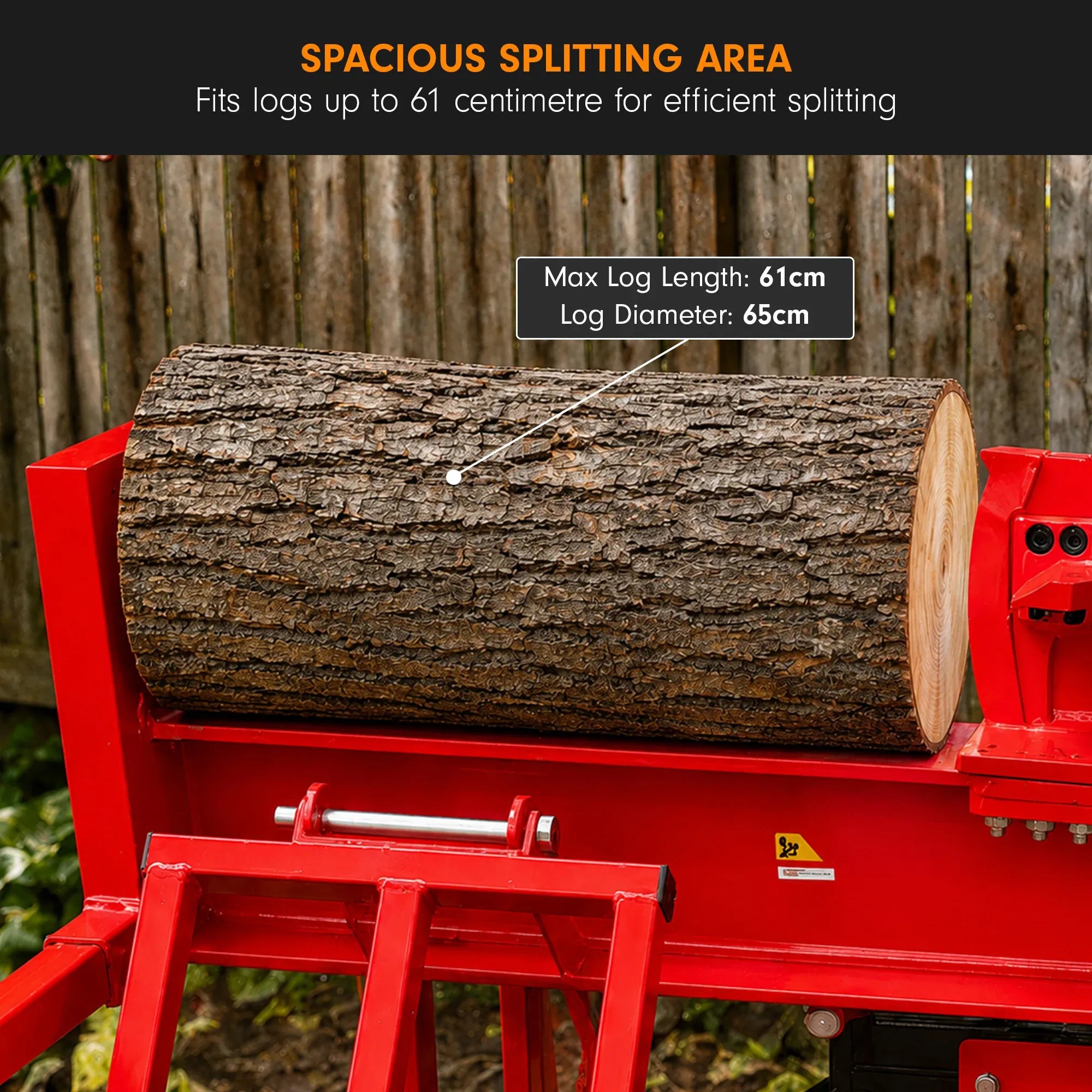 Yukon 60 Tonne Petrol Log Splitter with Hydraulic Lift 420cc