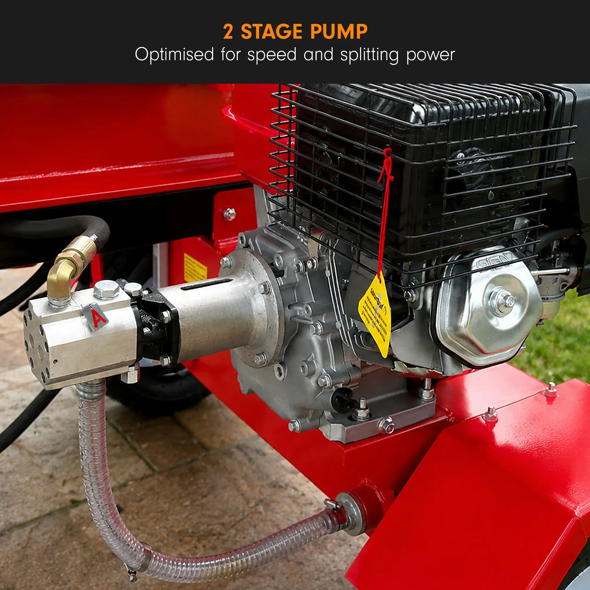 Yukon 60 Tonne Petrol Log Splitter with Hydraulic Lift 420cc