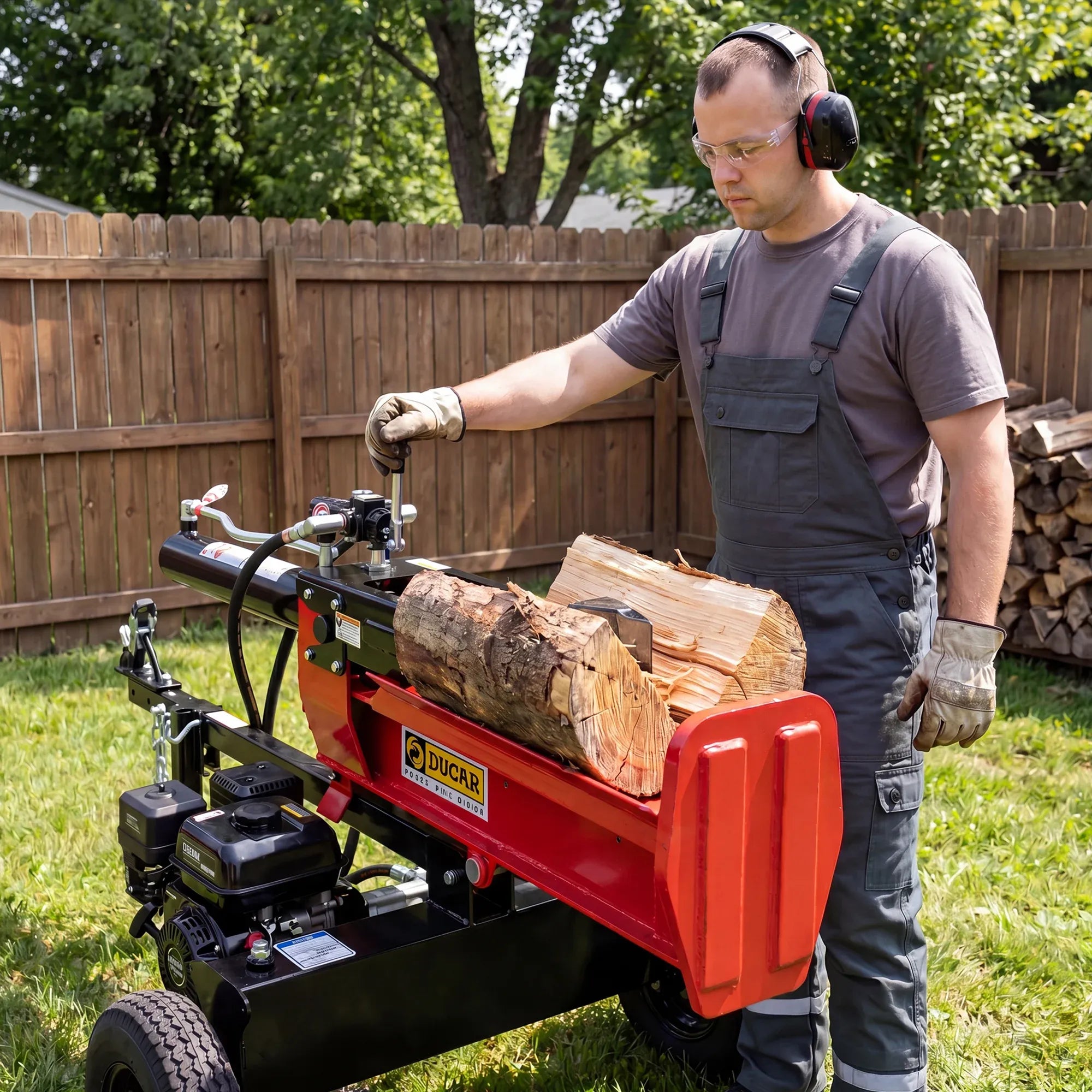 Ducar 32T Petrol Log Splitter with 212cc OHV Engine 8.5s Cycle Time