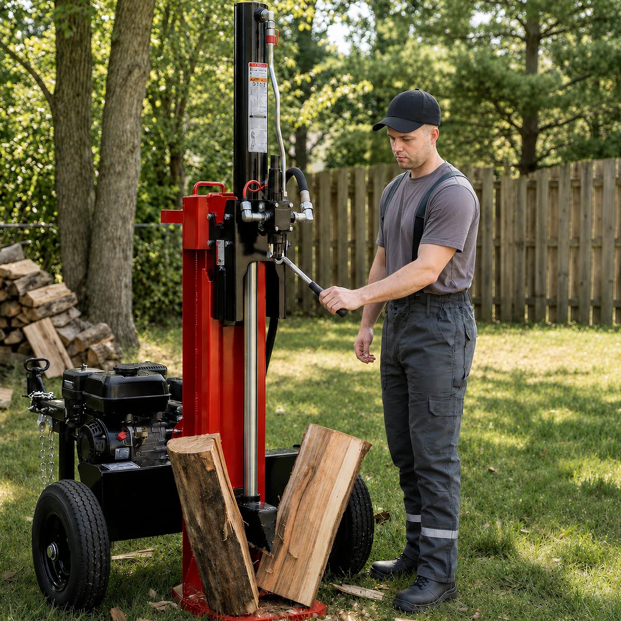 Ducar 32T Petrol Log Splitter with 212cc OHV Engine 8.5s Cycle Time