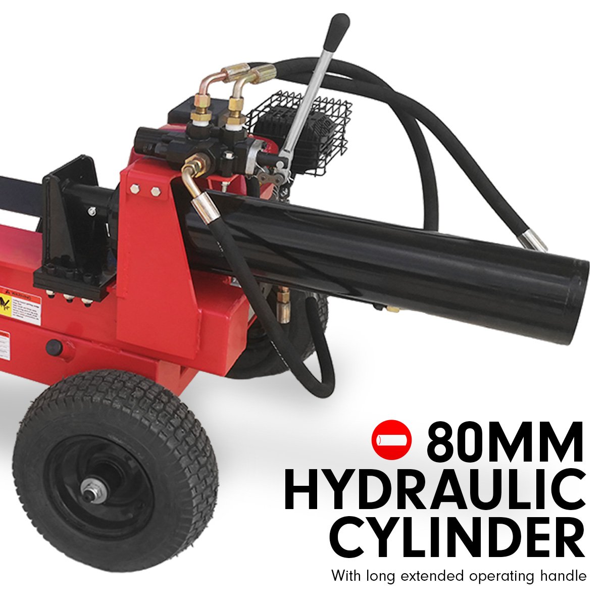 20-Ton Petrol Log Splitter 196cc, Unleaded - Yukon