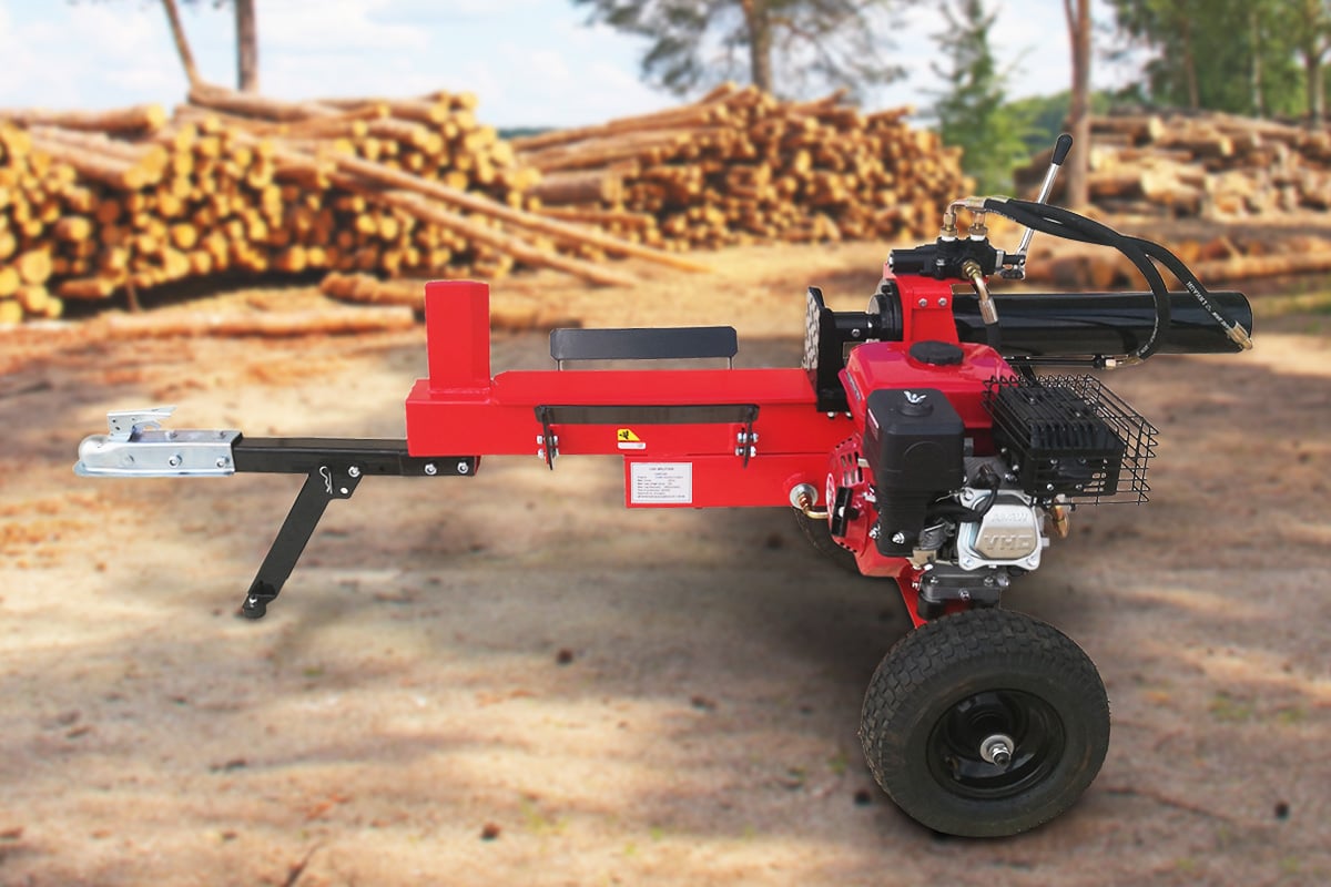 20-Ton Petrol Log Splitter 196cc, Unleaded - Yukon