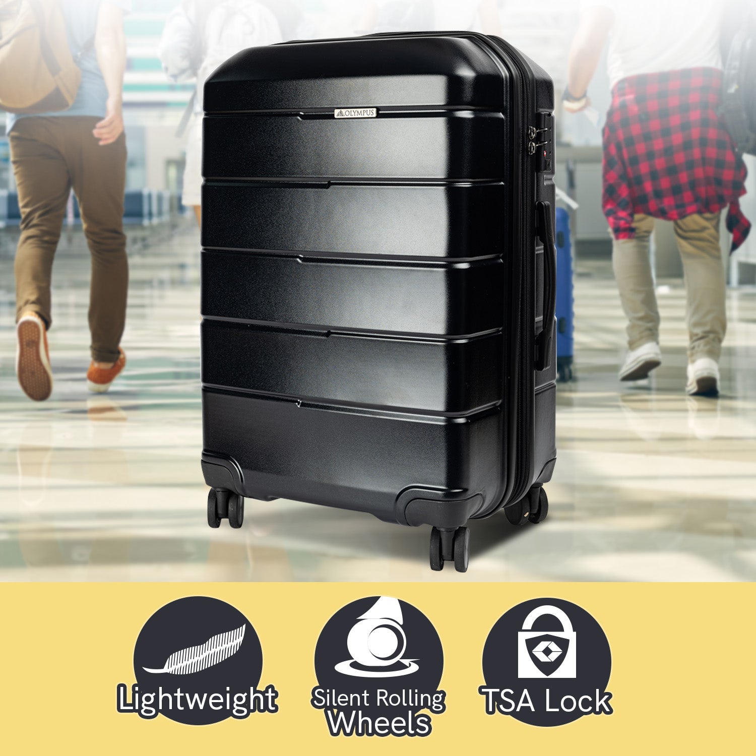 20in Expandable Hard Shell Suitcase with TSA Lock - Olympus