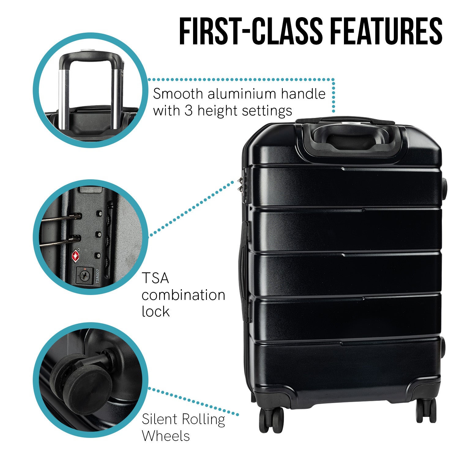 28in Lightweight Hard Shell Suitcase w/ TSA Lock, Olympus