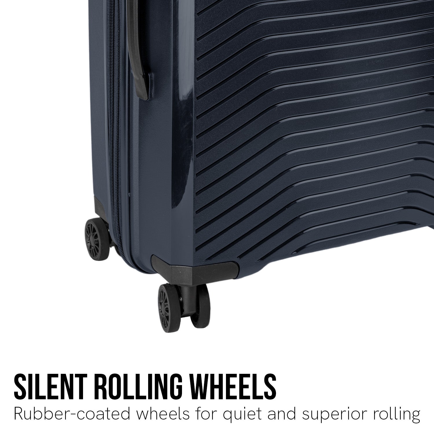 Lightweight 20in Hard Shell Suitcase, 360 Wheels, TSA Lock - Olympus