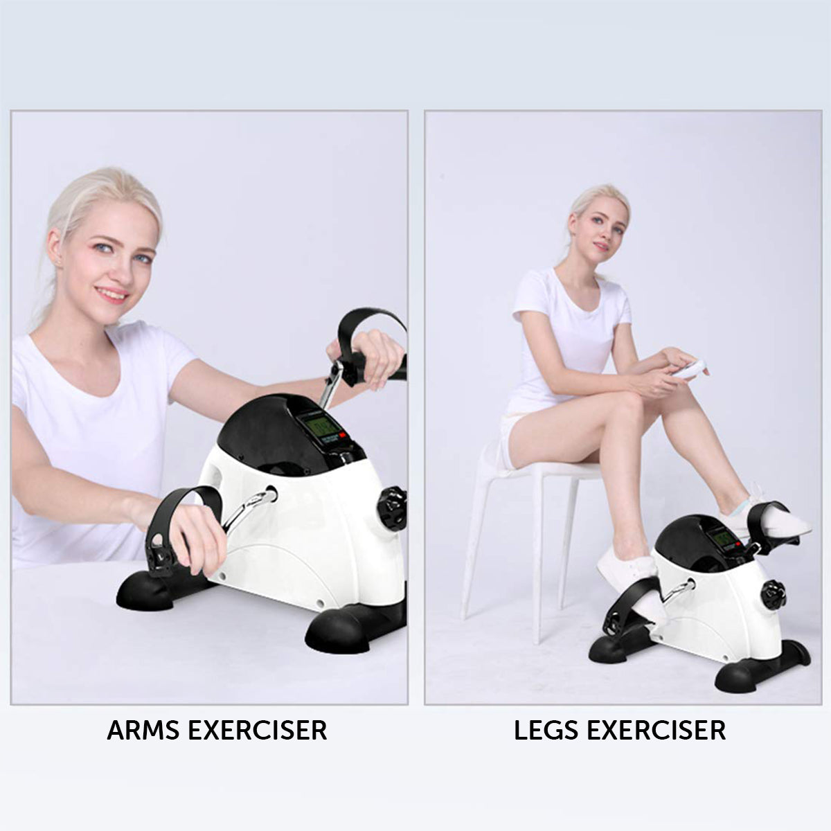 Compact LCD Mini Exercise Bike for Arms and Legs - Powertrain