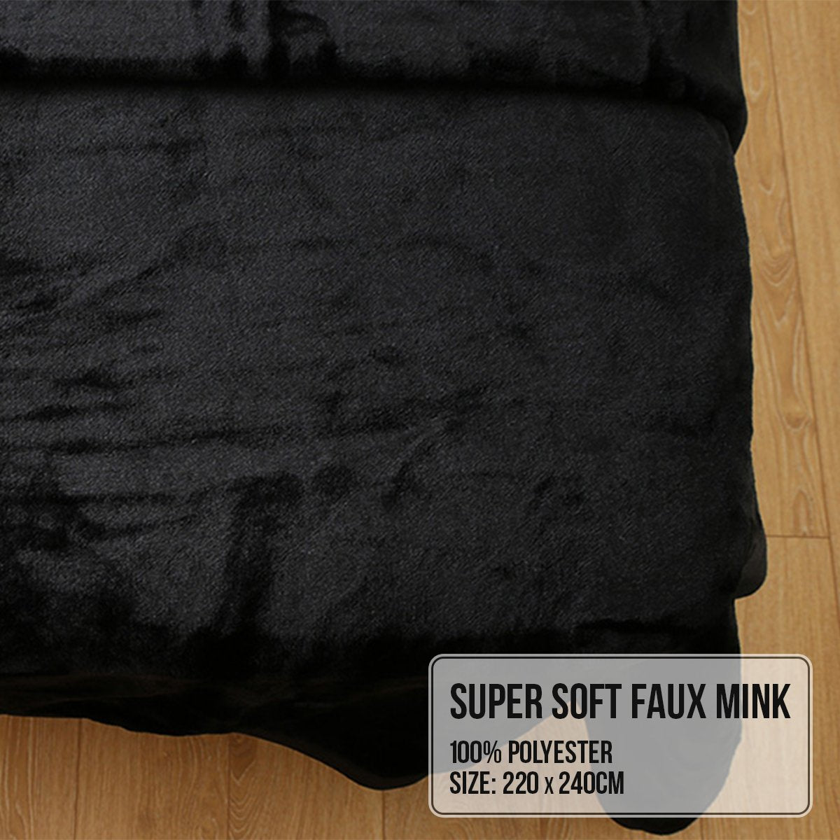 Super-Soft 600GSM Faux Mink Blanket Queen Size - Laura Hill