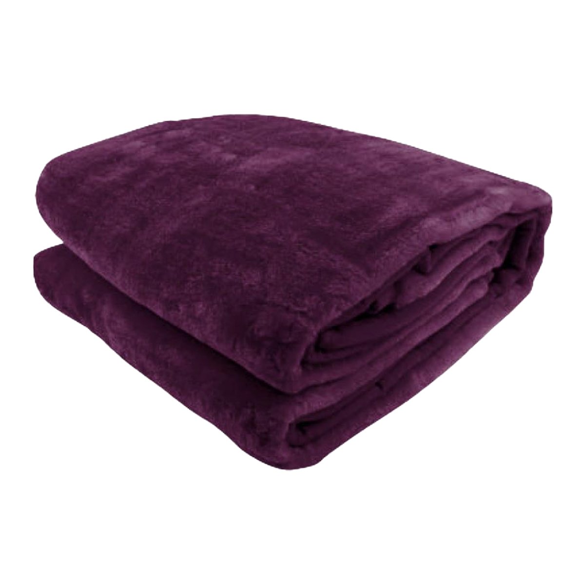 Double-Sided Faux Mink Purple Queen Blanket 600GSM Laura Hill