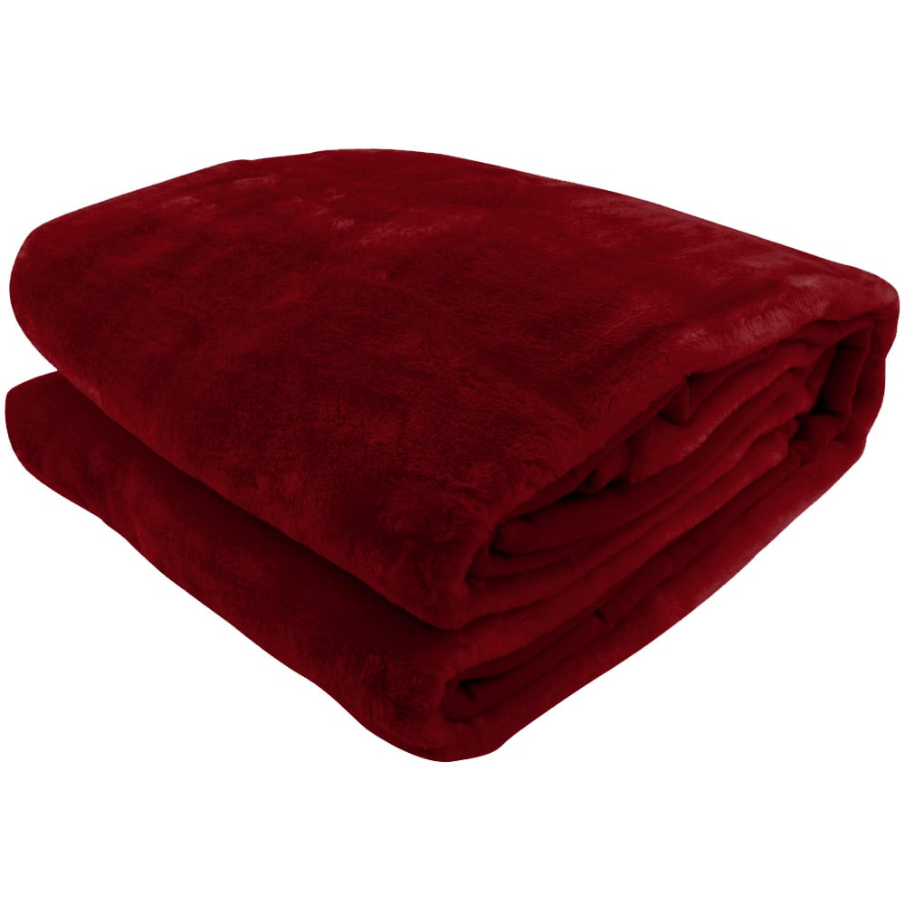 Double-Sided Queen Size Mink Blanket 220x240cm Polyester Laura Hill