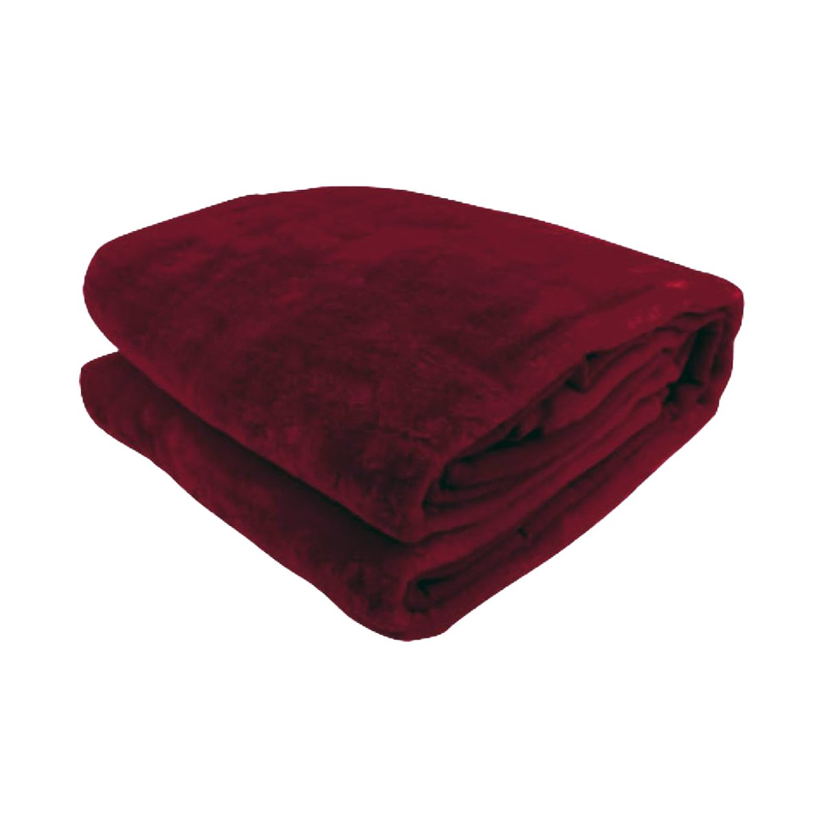 Red Double-Sided Faux Mink Throw Rug 220 x 240cm 800gsm - Laura Hill