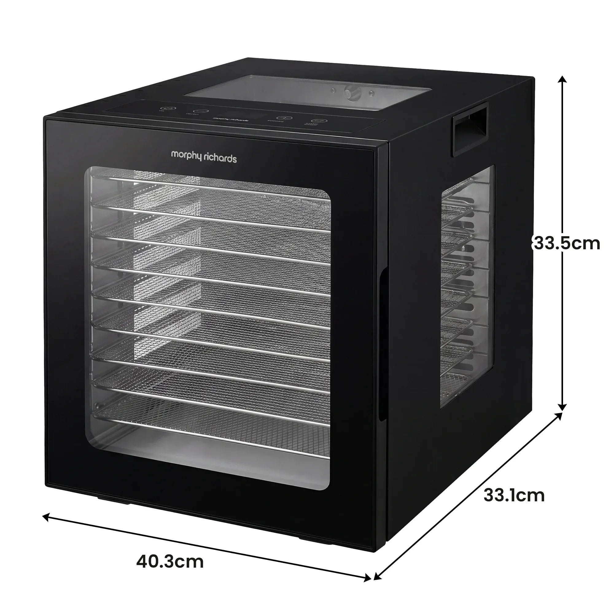 Morphy Richards 10-Shelf Food Dehydrator with 10 Preset Programs and Timer