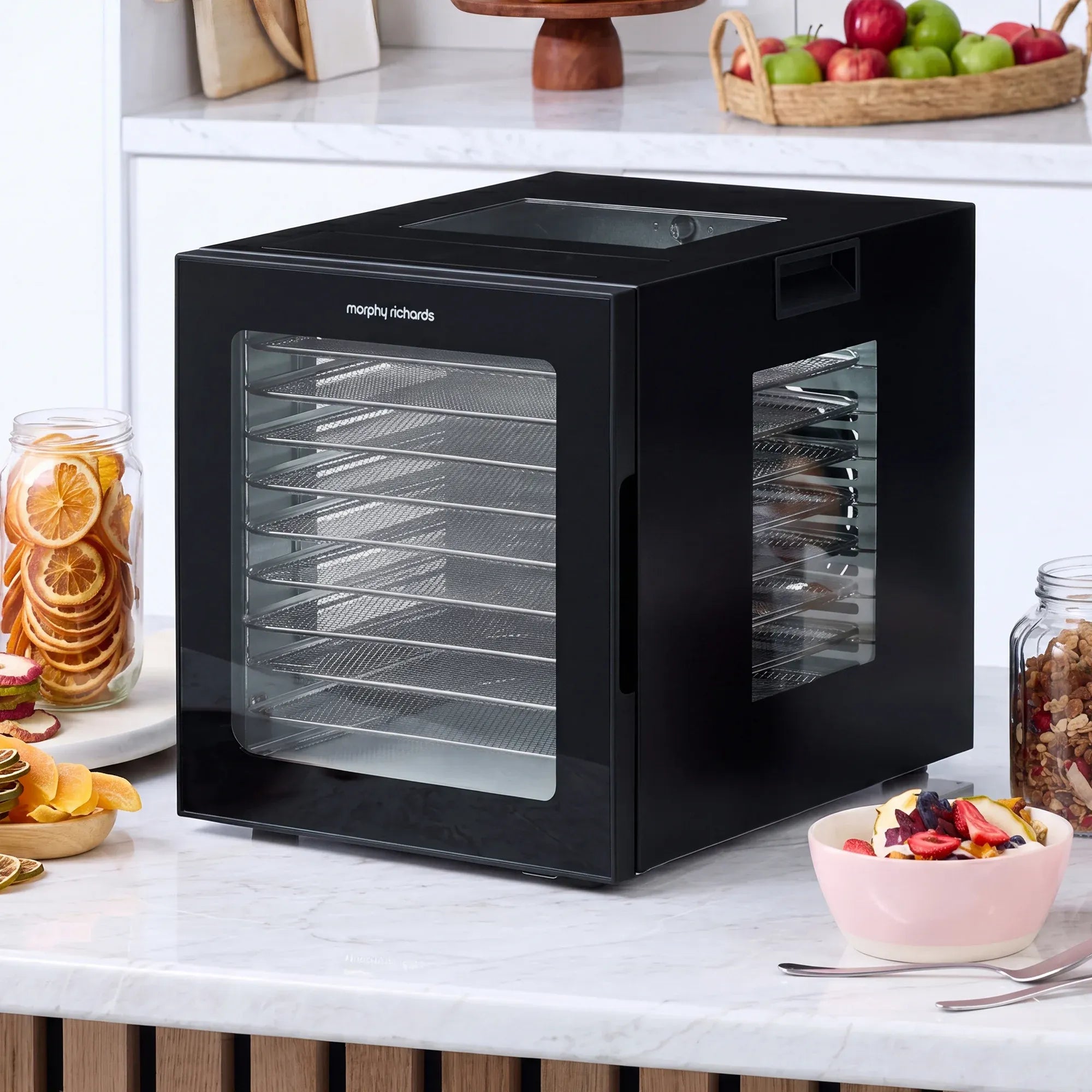 Morphy Richards 10-Shelf Food Dehydrator with 10 Preset Programs and Timer