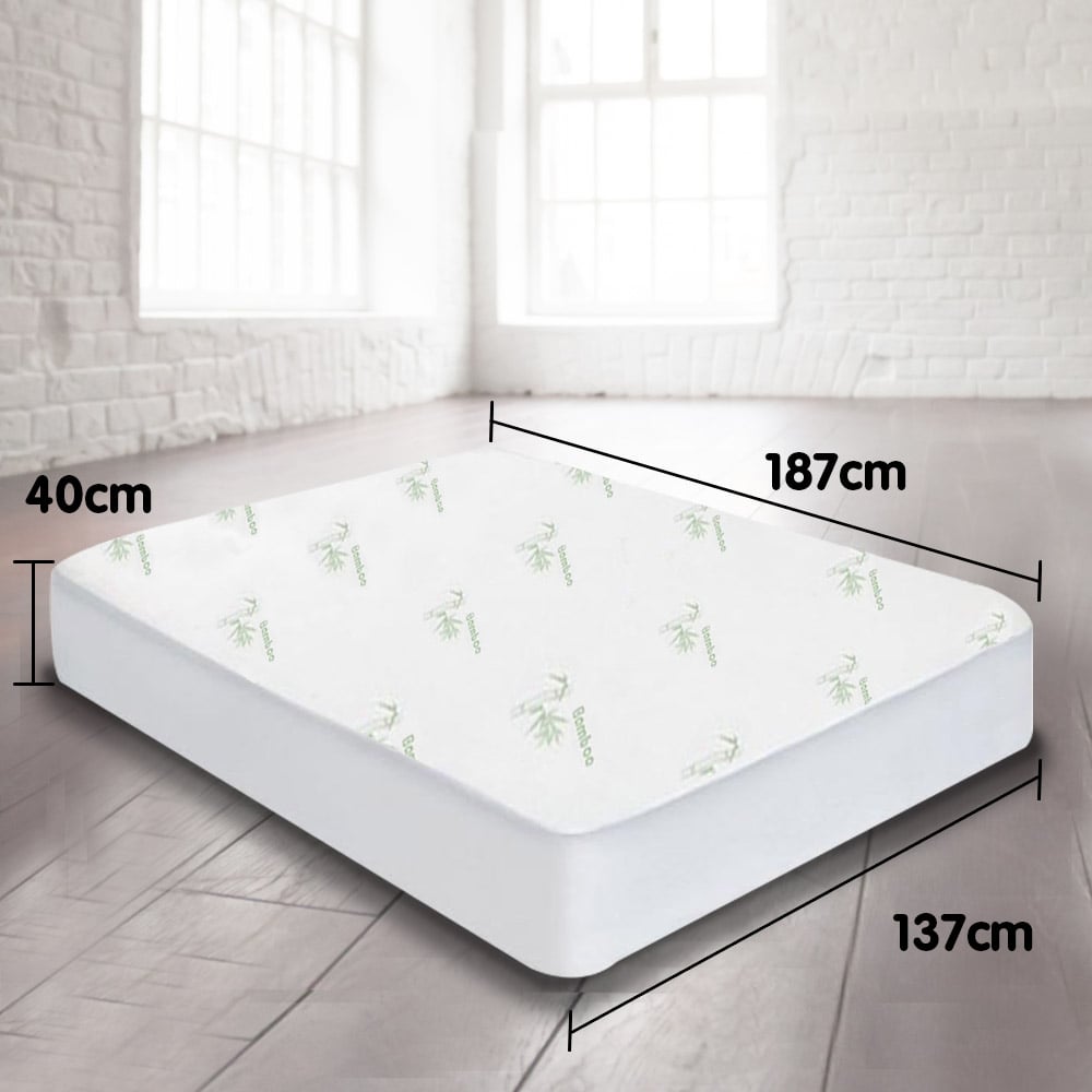 Waterproof Bamboo Mattress Protector, Double - Laura Hill