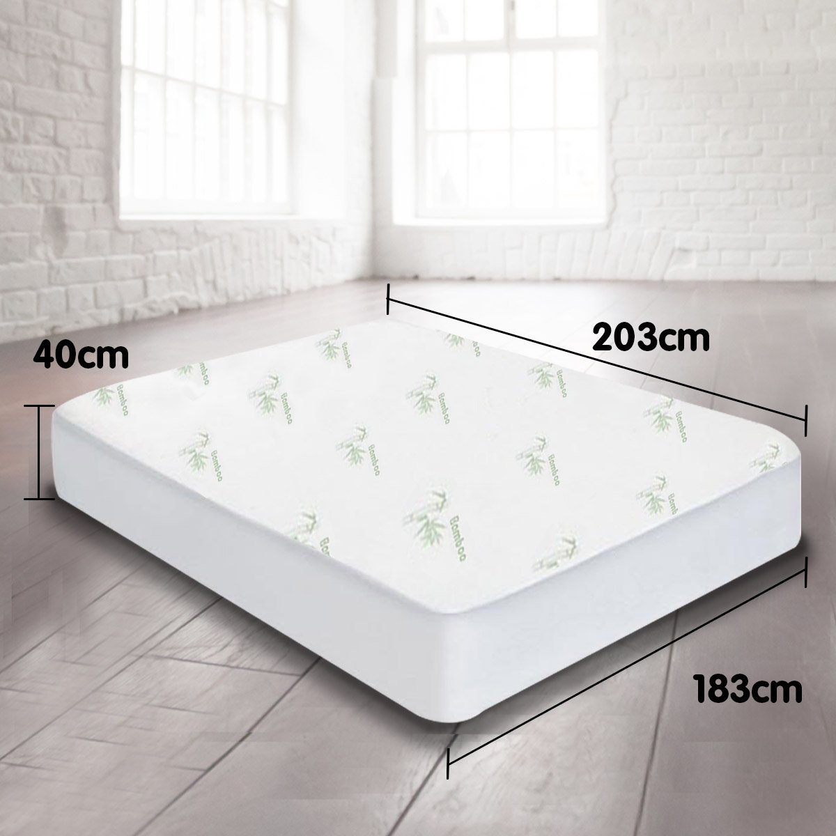 Waterproof Bamboo King Mattress Protector - Laura Hill