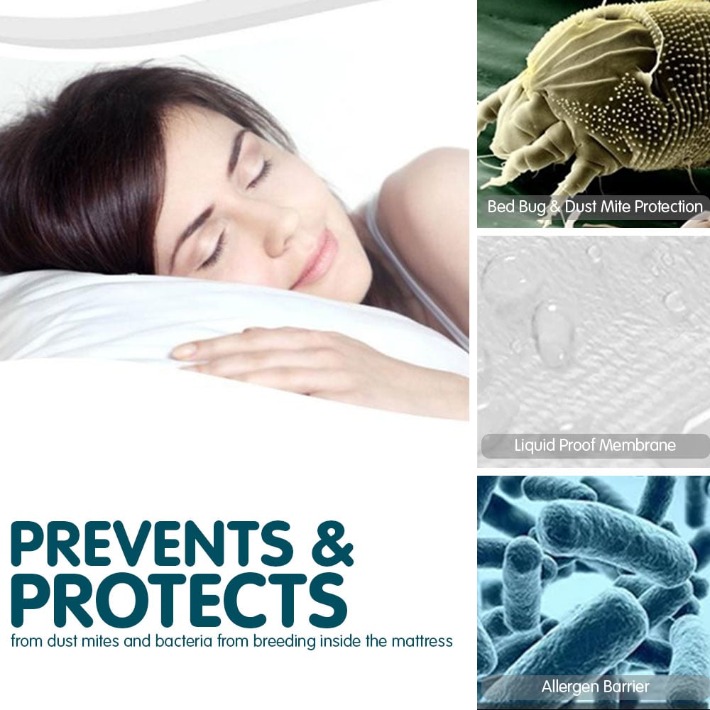 Waterproof Cool Max Mattress Protector Queen - Laura Hill