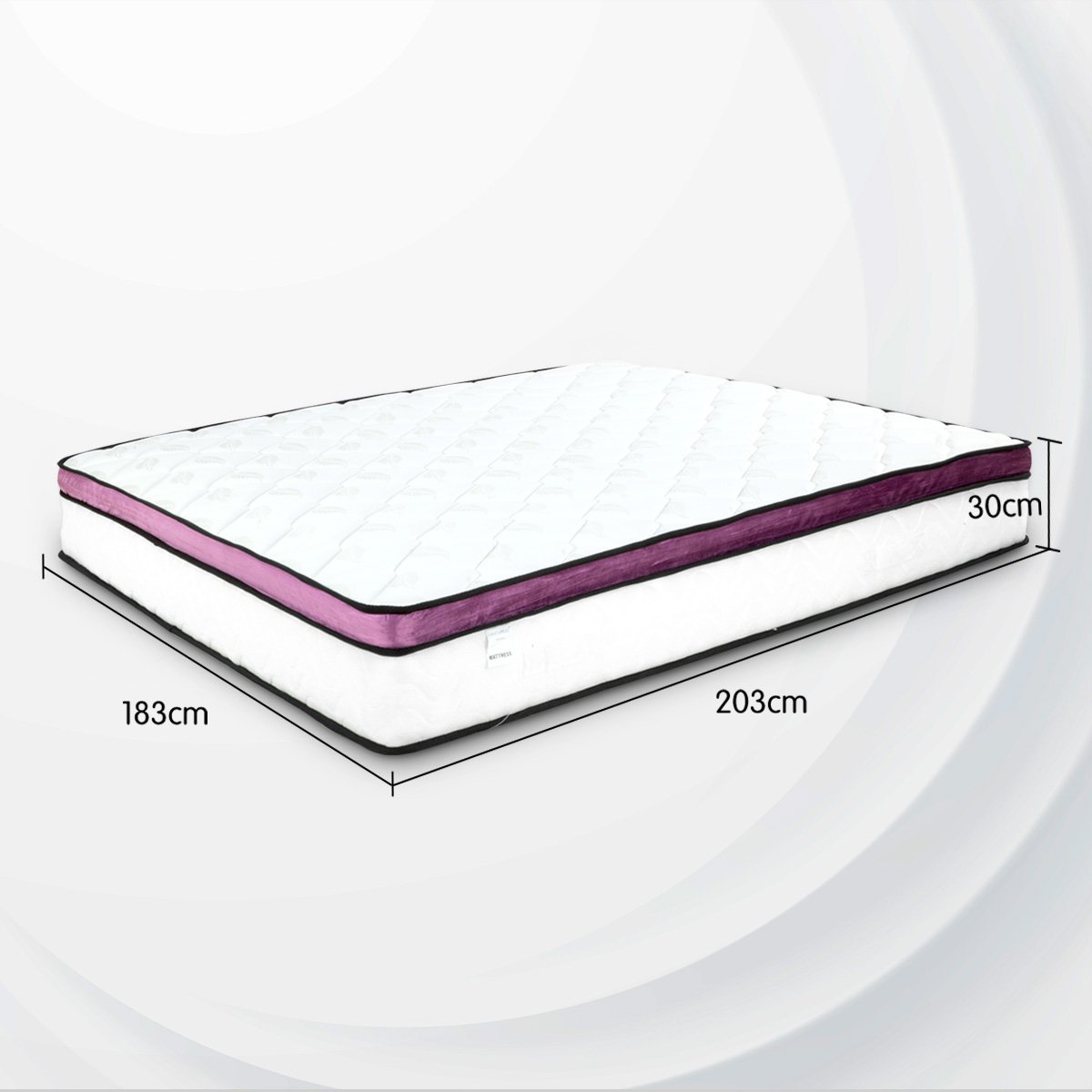 30cm Gel Memory Foam King Mattress 5 Zoned Pocket Spring Laura Hill