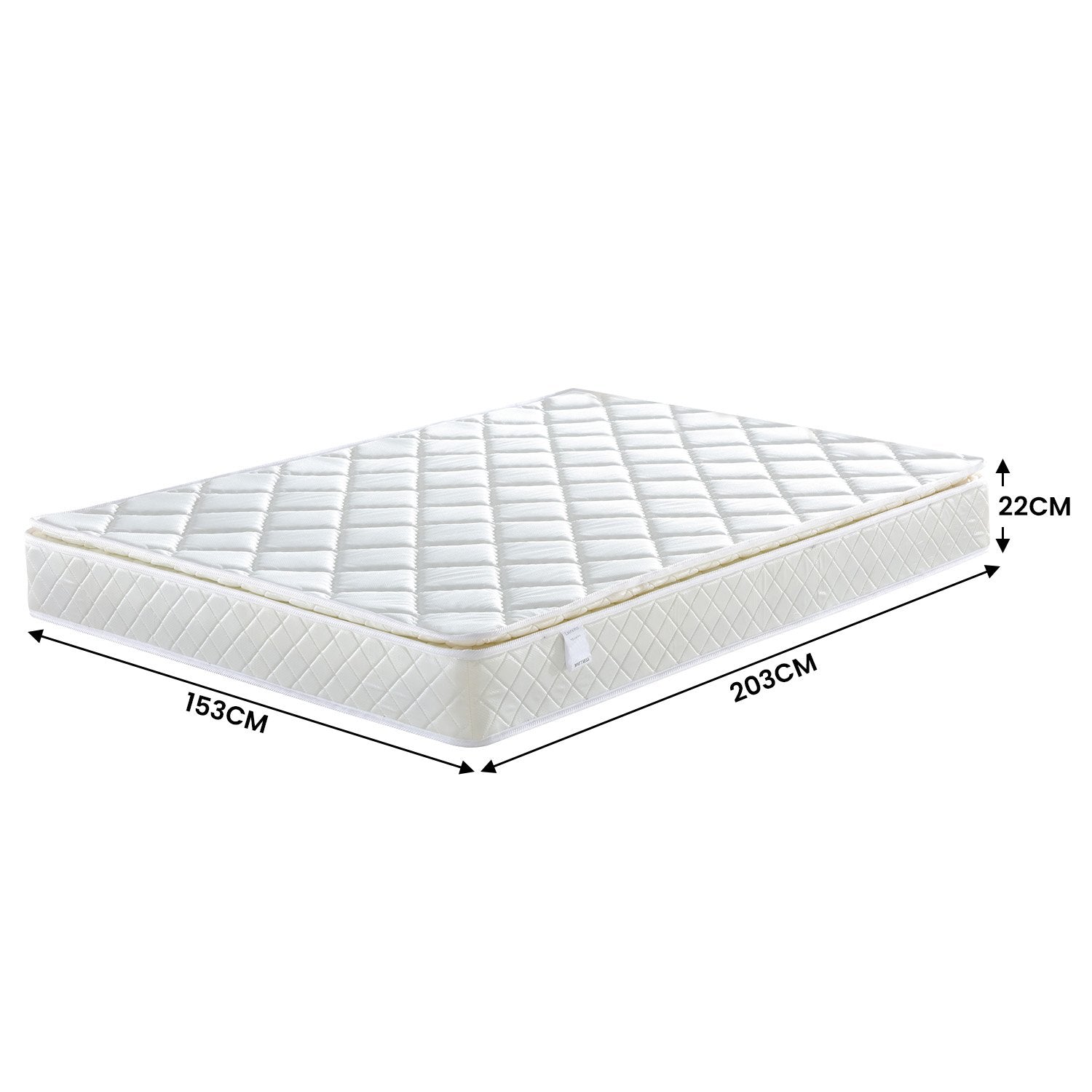 High Density Foam Queen Mattress, Pillow Top, Pocket Spring - Laura Hill