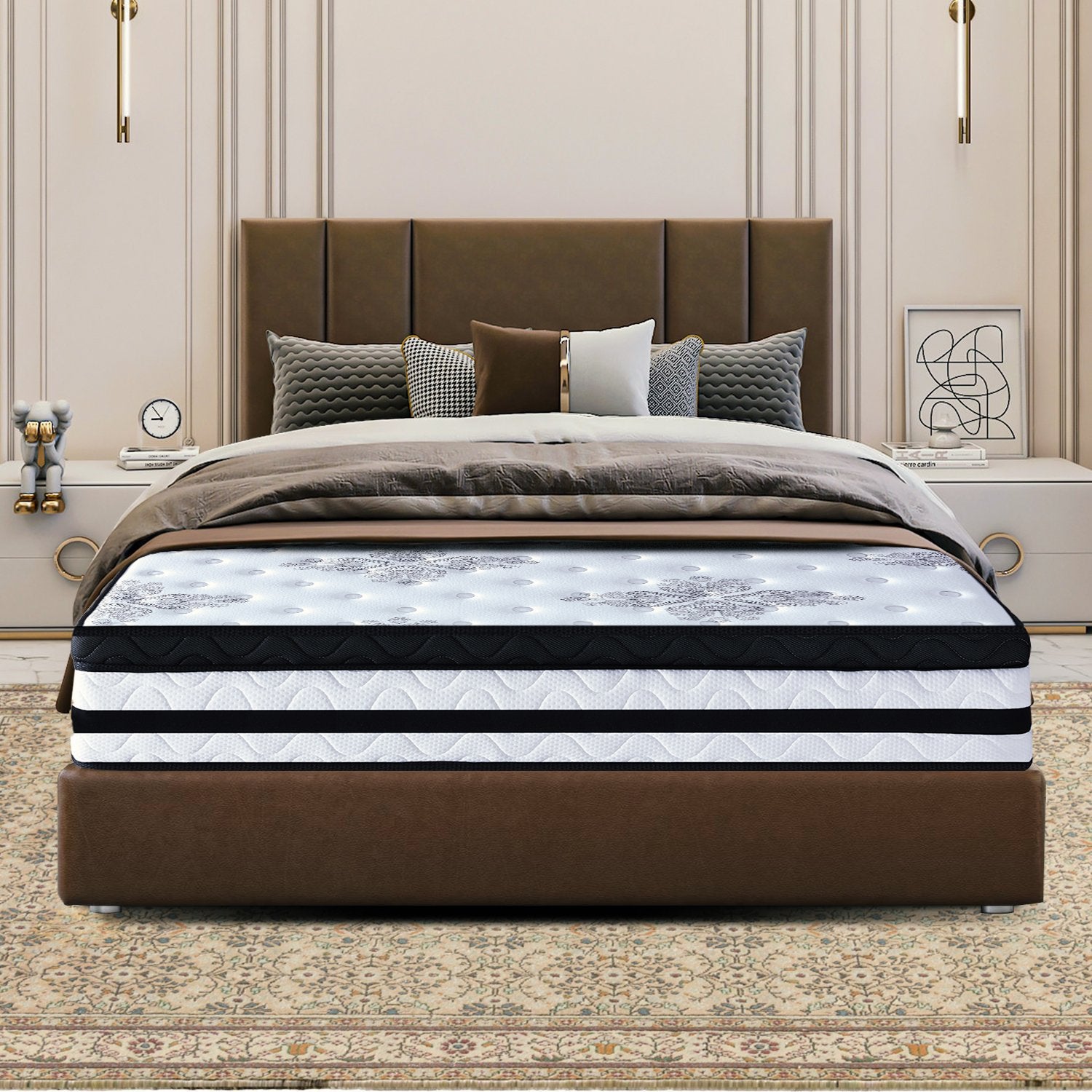 5-Zone Medium Firm Pocket Spring Queen Mattress, Laura Hill