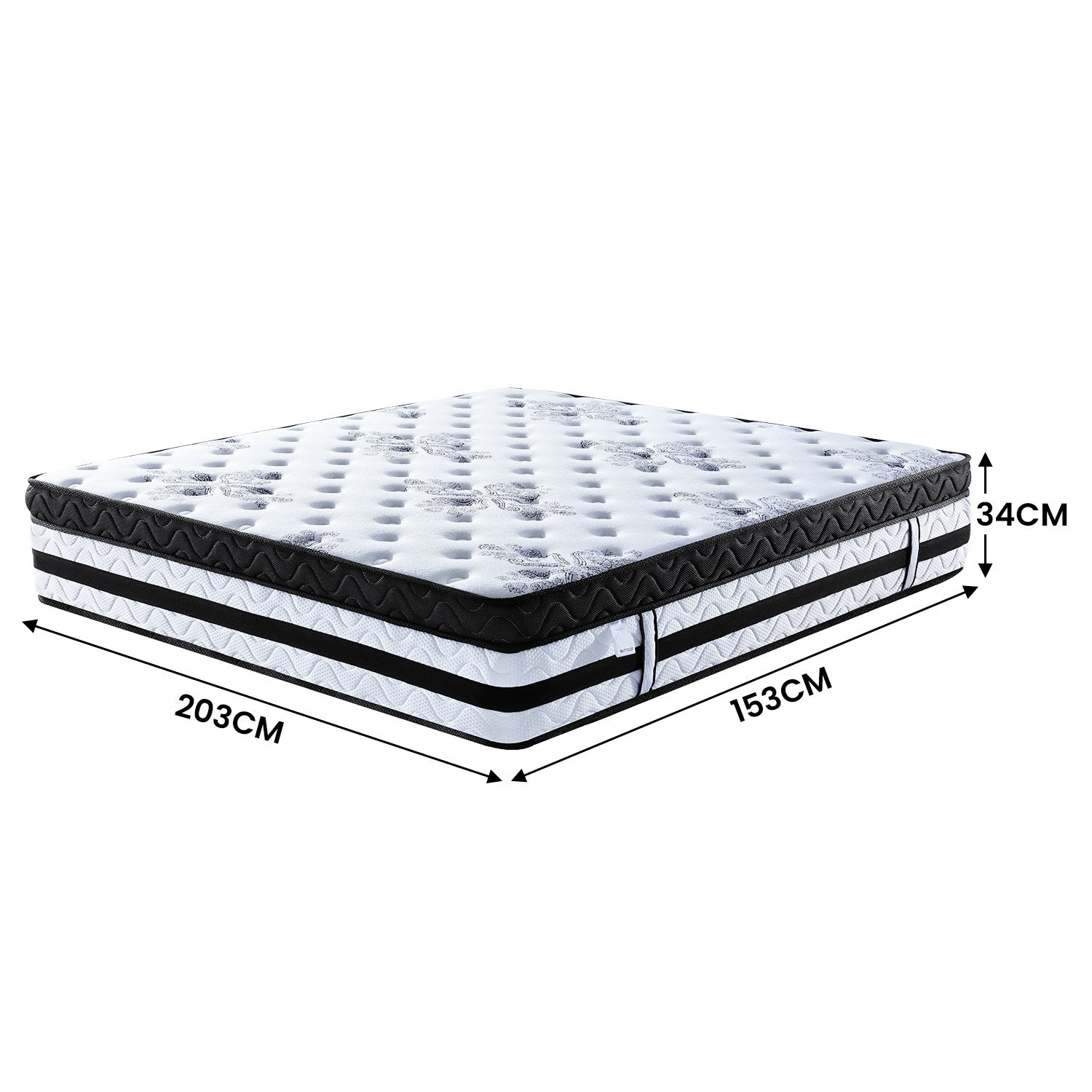 5-Zone Medium Firm Pocket Spring Queen Mattress, Laura Hill