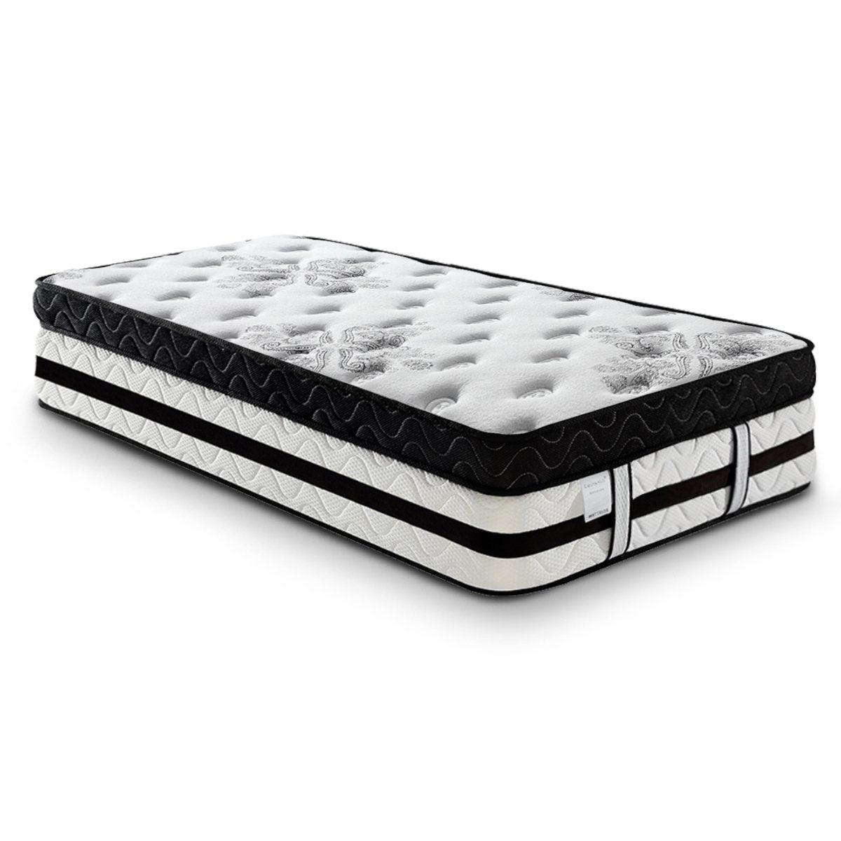 Euro Top Single Mattress, 5-Zone Spring Foam, Hypoallergenic - Laura Hill