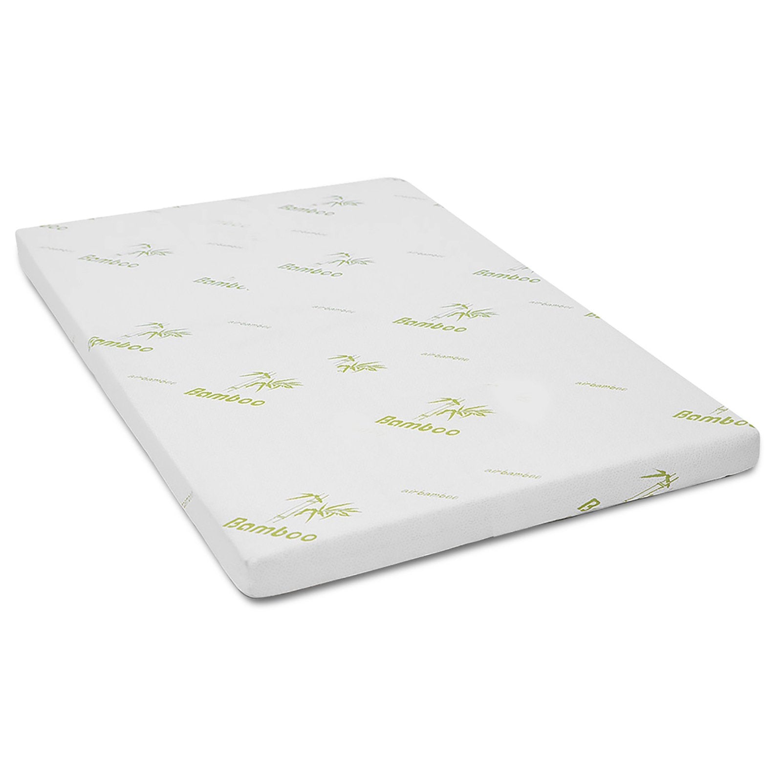 Cool Gel Memory Foam Mattress Topper with Bamboo Cover - King