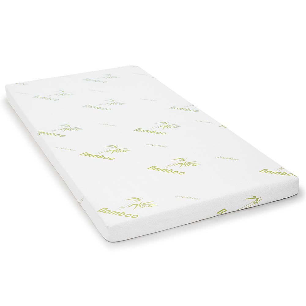 Cool Gel Memory Foam Mattress Topper, Bamboo Cover - King Single