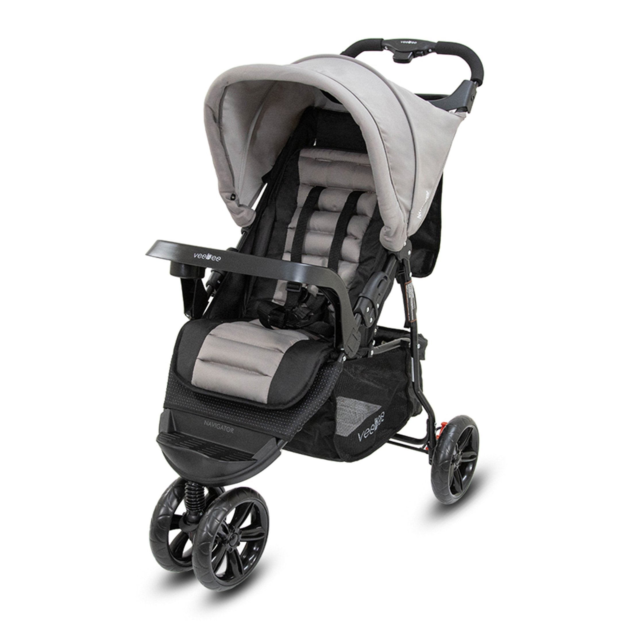 Lightweight 3-Wheel Stroller, UPF 50+ Canopy, Veebee Navigator