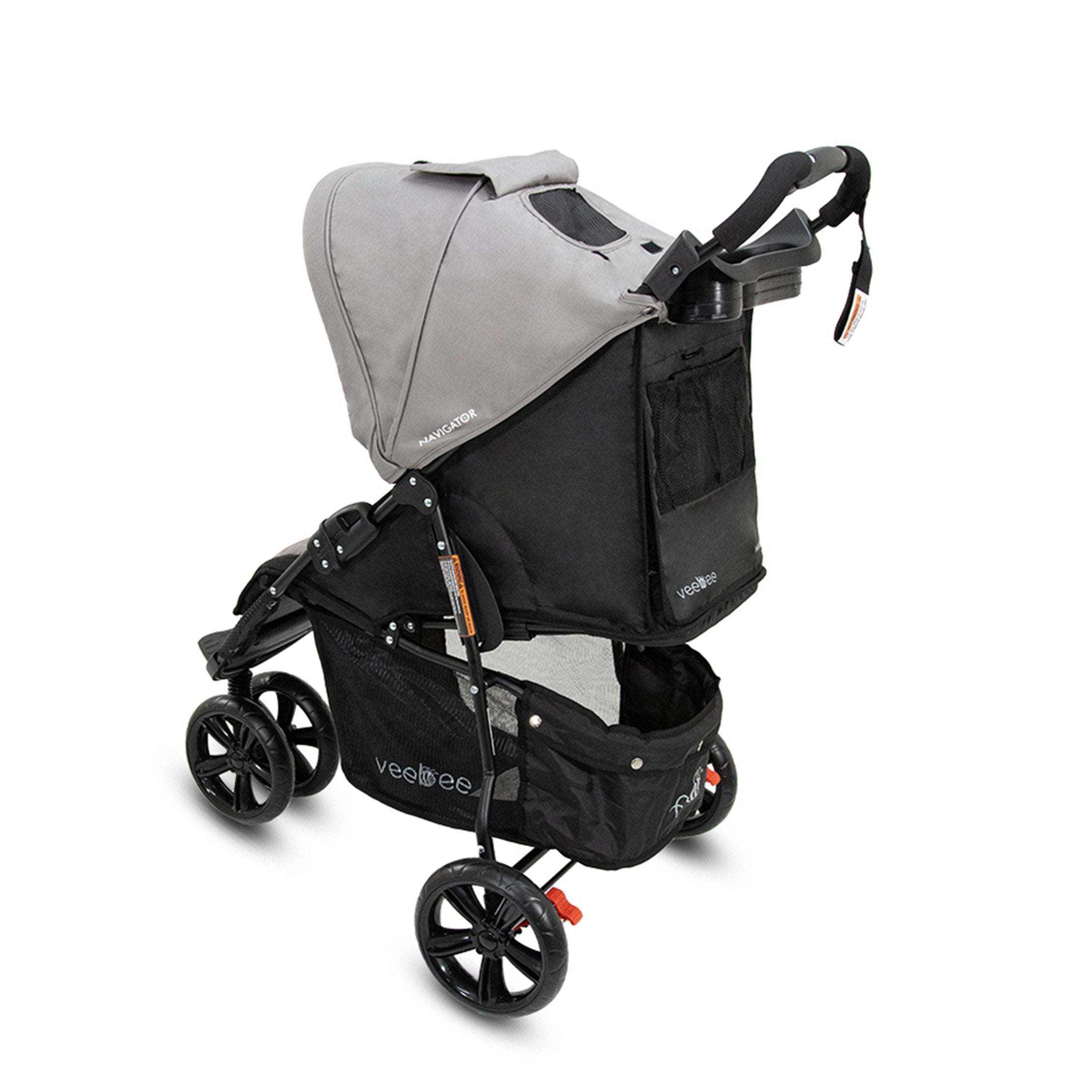 Lightweight 3-Wheel Stroller, UPF 50+ Canopy, Veebee Navigator