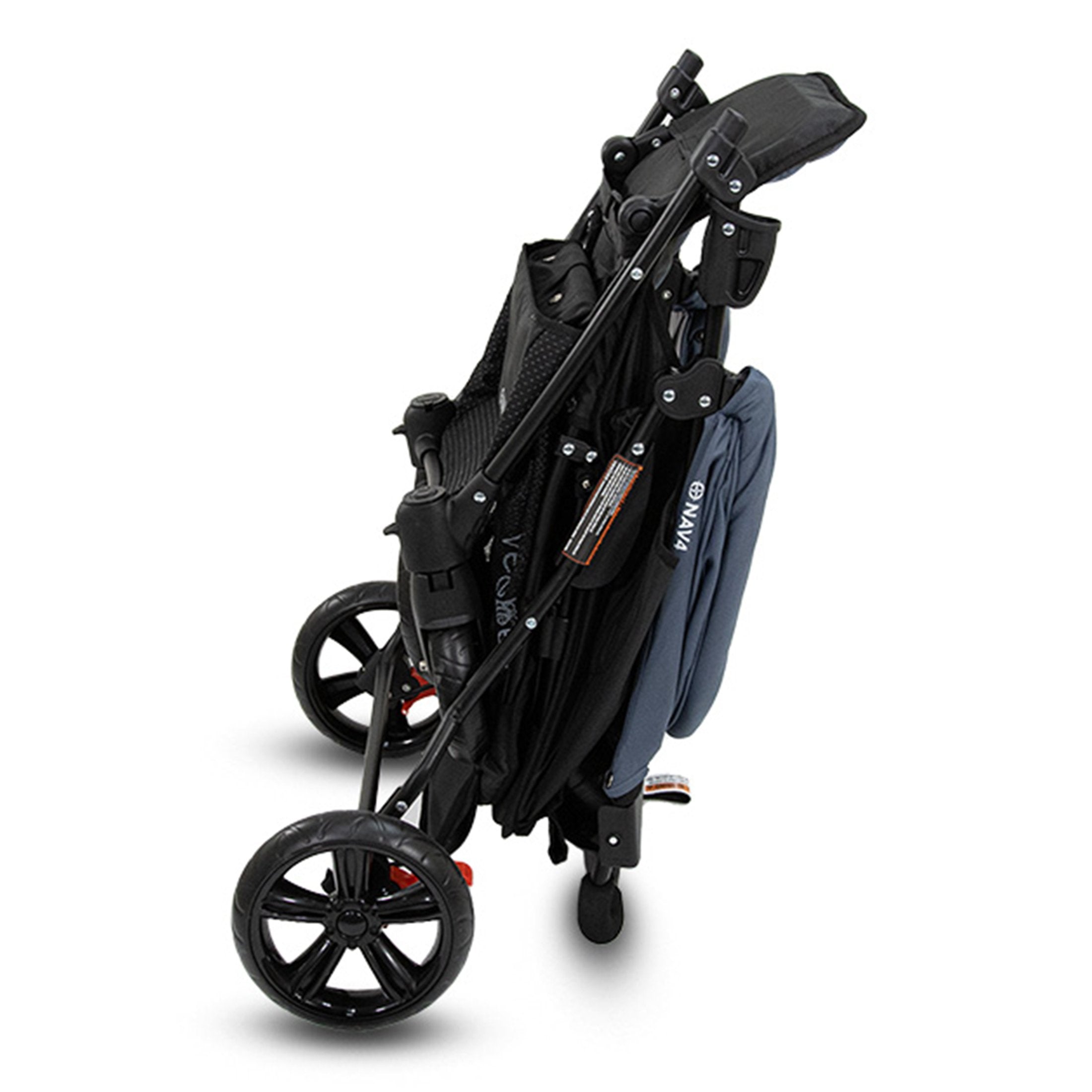 Lightweight Foldable Stroller Pram, UPF 50+ Canopy, 22kg Capacity - Veebee