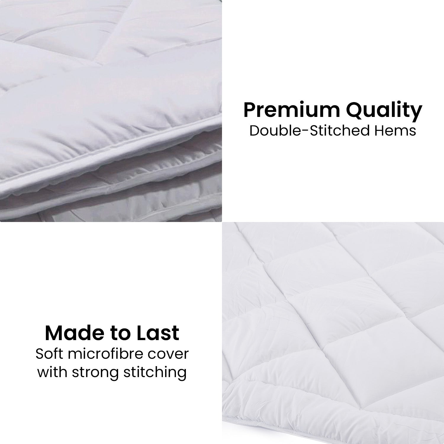 800GSM Queen Bamboo Cotton Quilt, Double-Stitched | Laura Hill