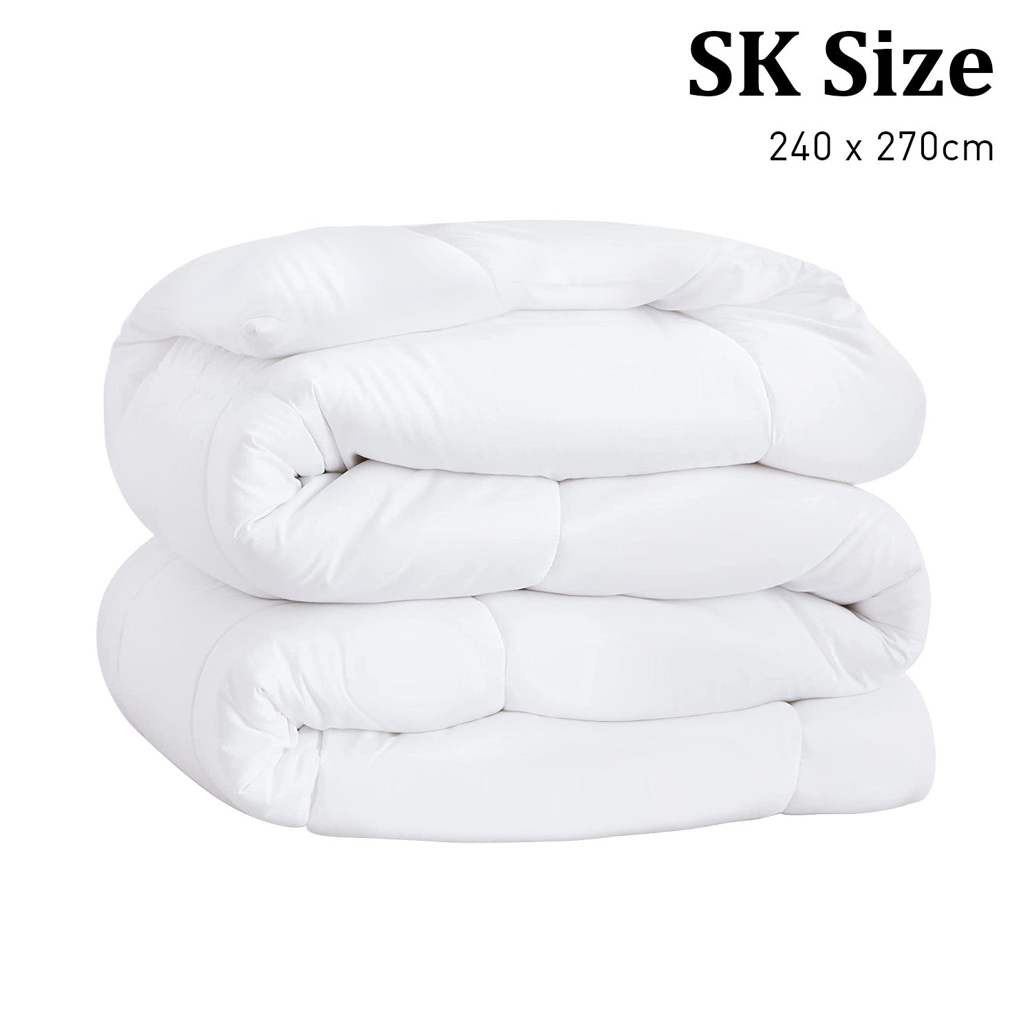 Super King Duck Down Feather Comforter 500GSM, Cotton Cover