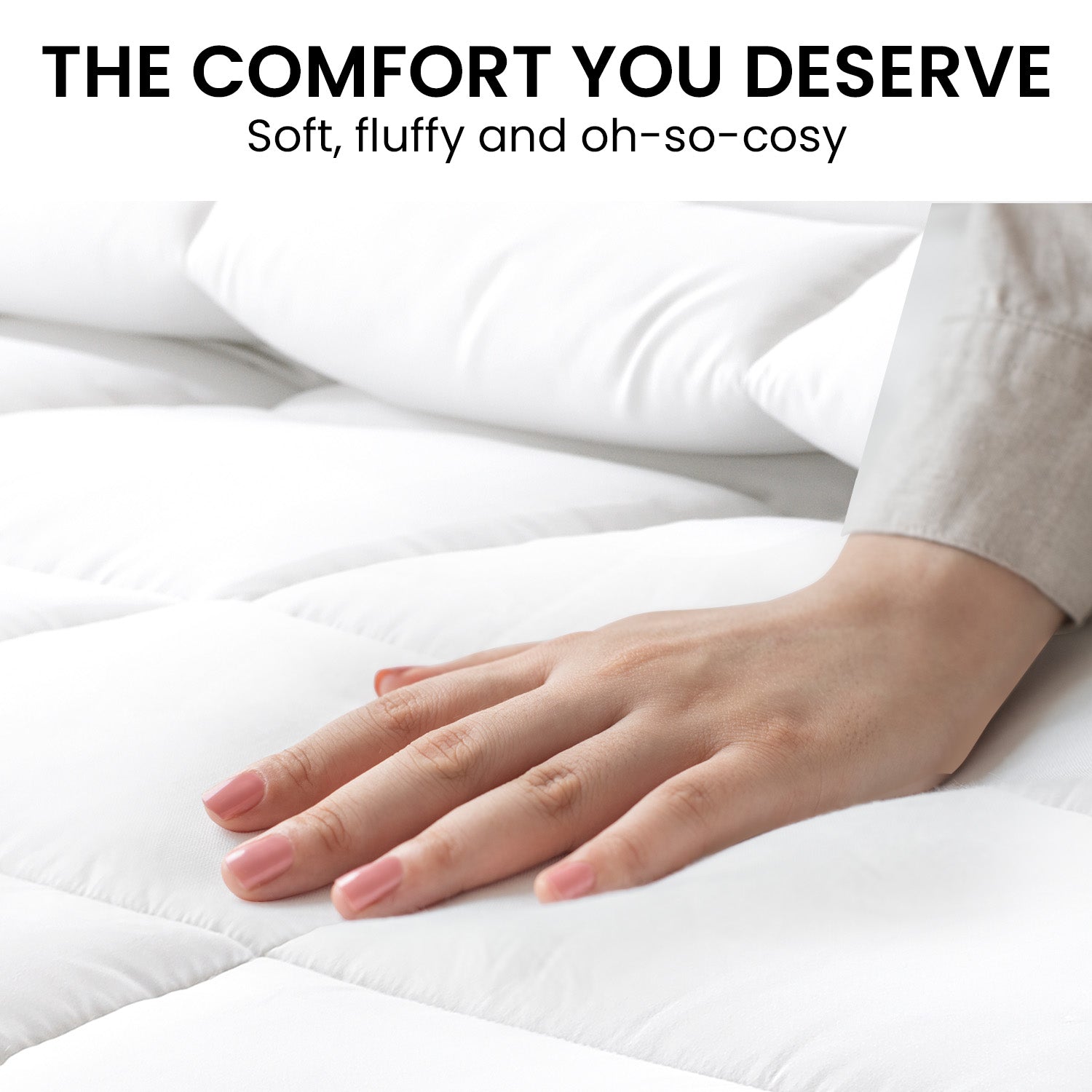 Super King Duck Down Feather Comforter 500GSM, Cotton Cover