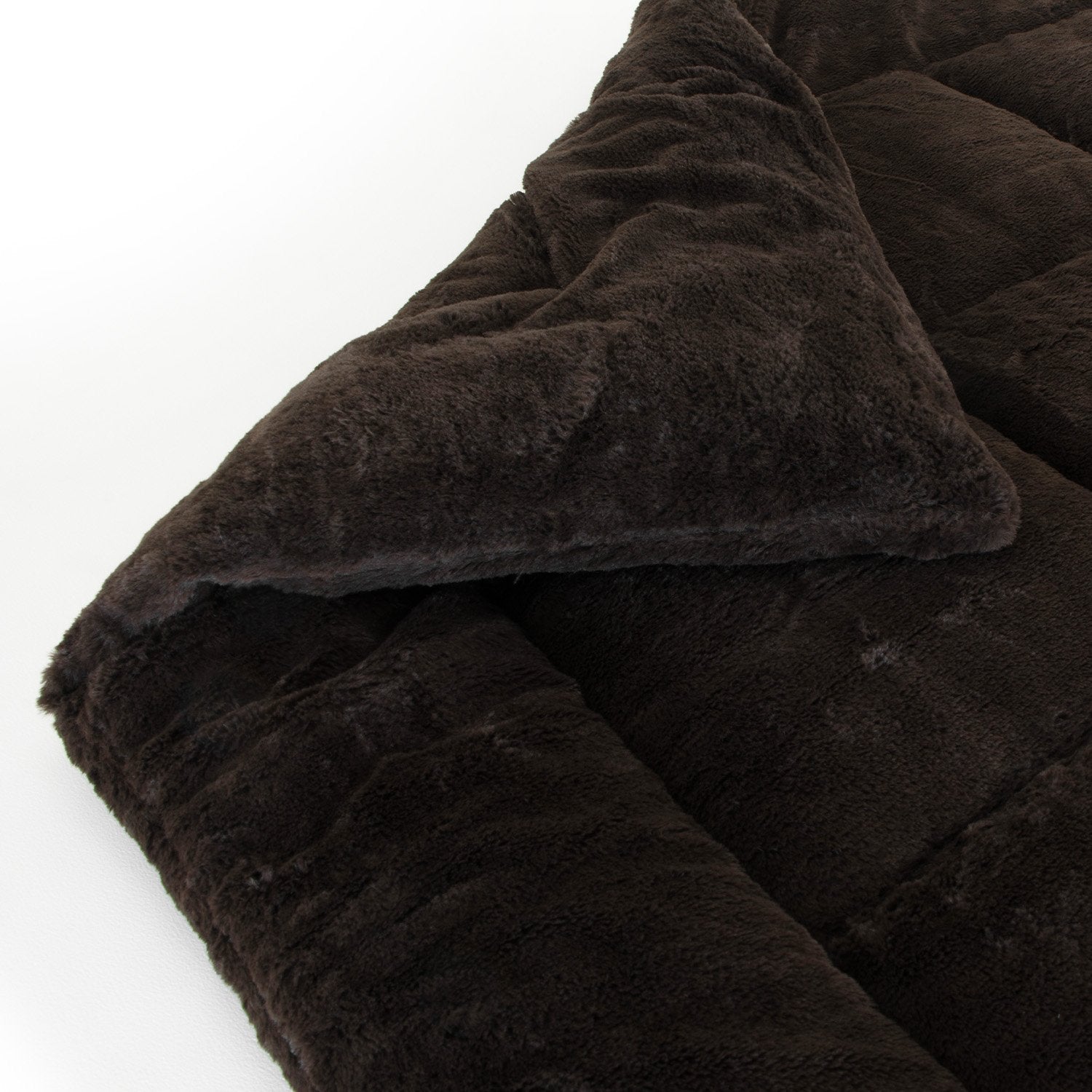 500GSM Faux Mink King Quilt Comforter, Double-Stitched Hems