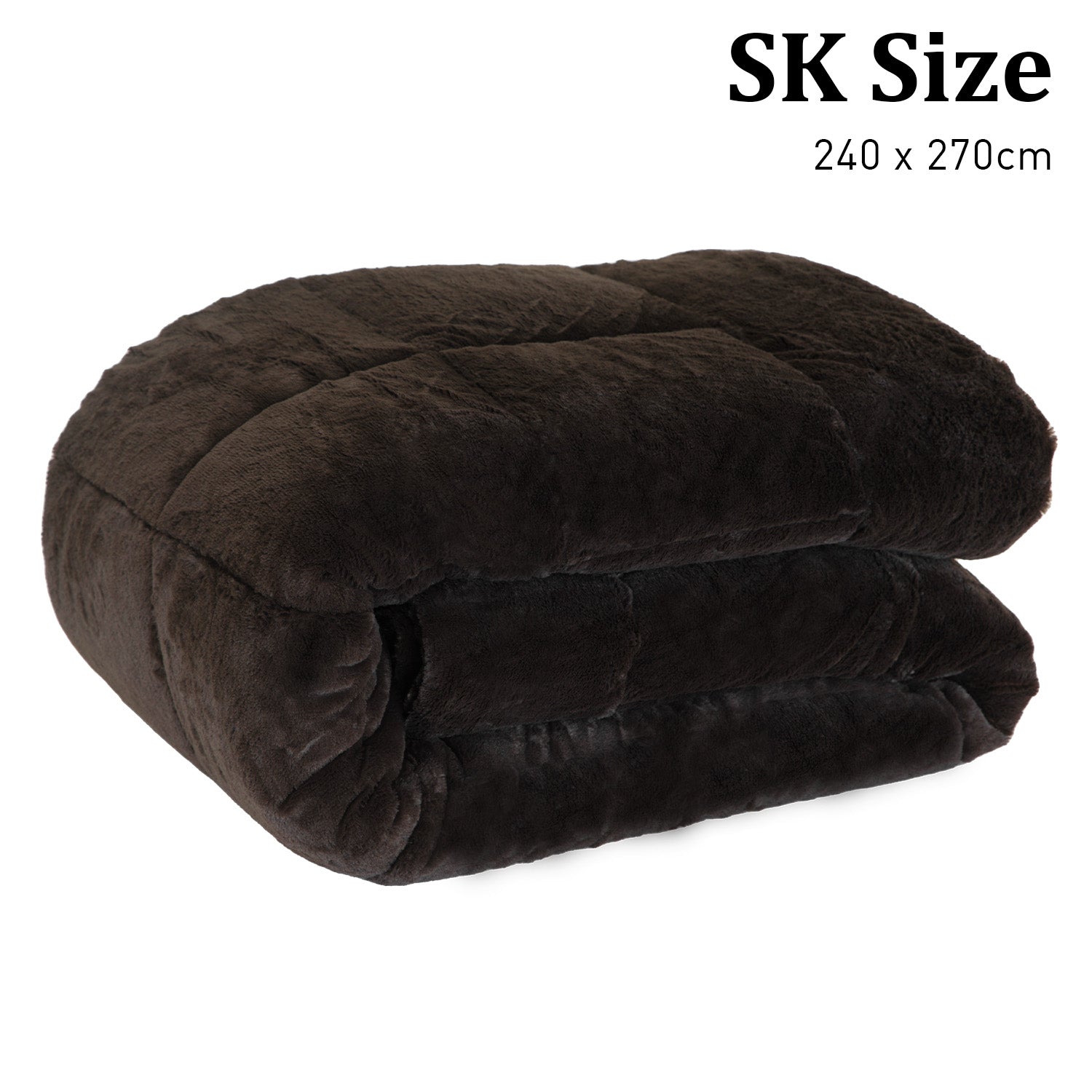 Ultra-Soft Faux Mink Comforter, 600GSM, Super King - Laura Hill