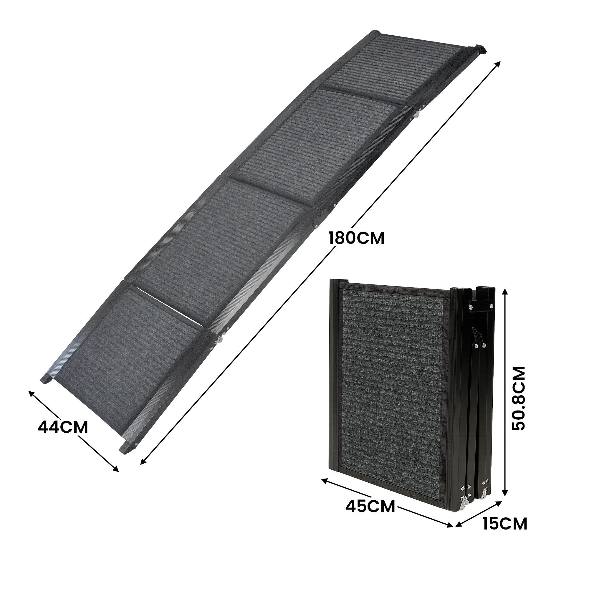 Furtastic Folding Pet Ramp Aluminium Non-slip Surface for Dogs & Cats