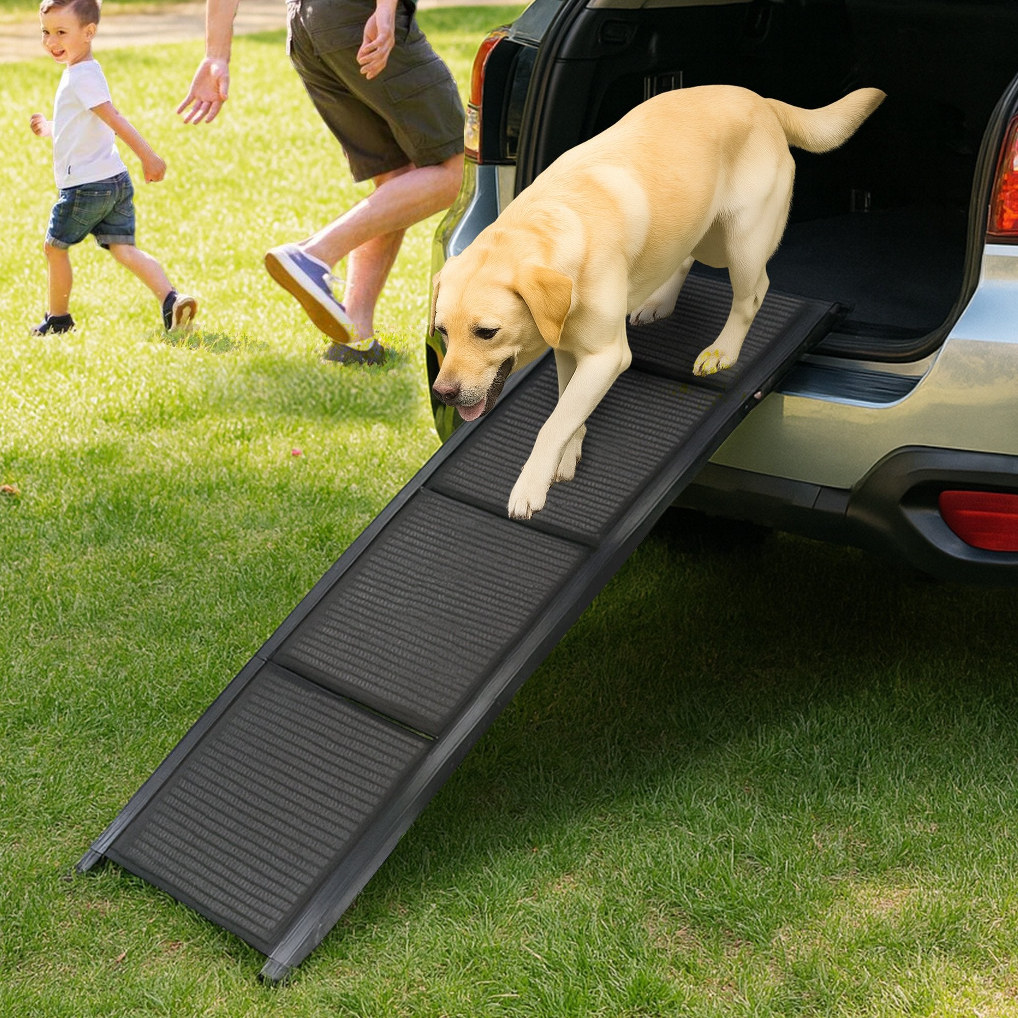 Furtastic Folding Pet Ramp Aluminium Non-slip Surface for Dogs & Cats