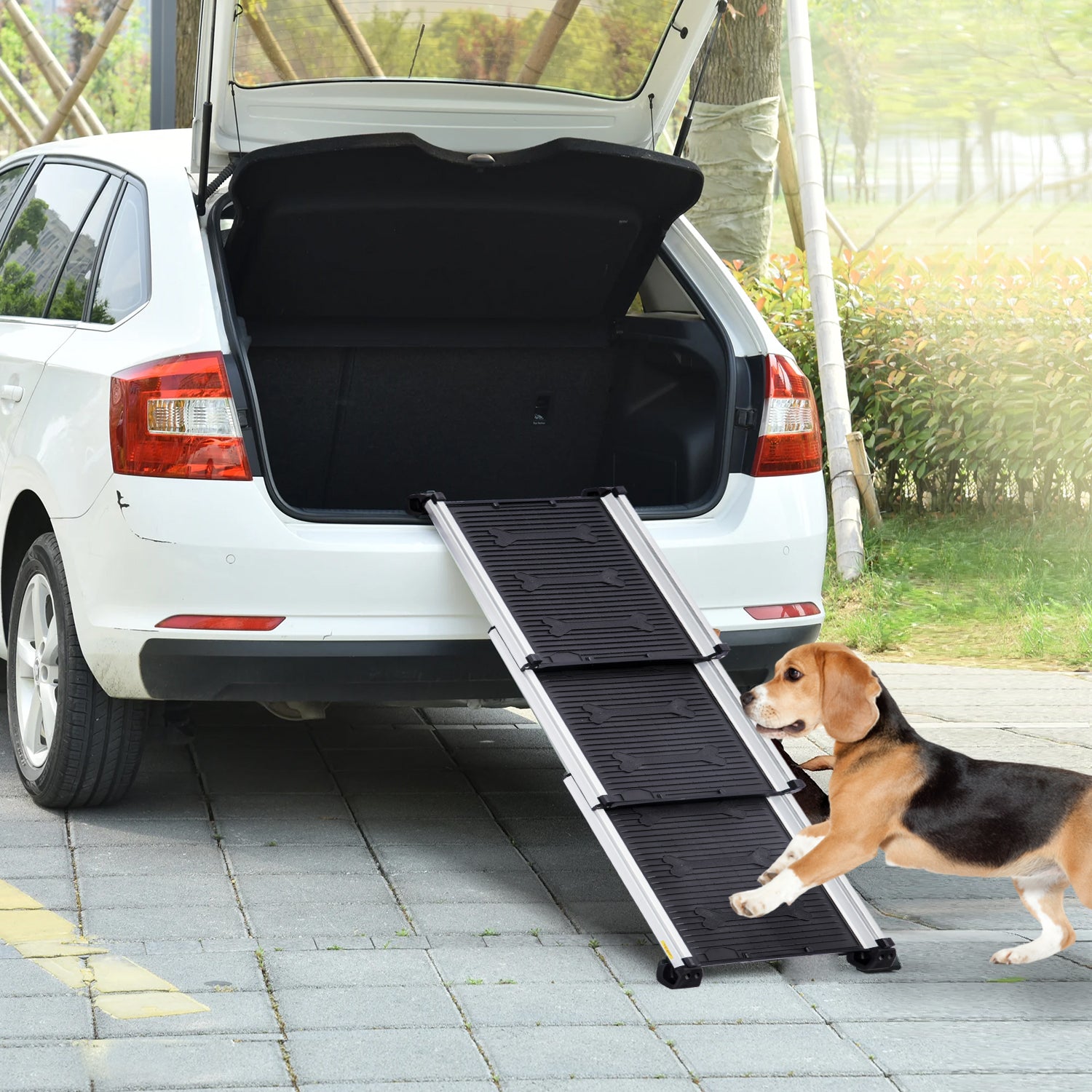 Heavy-Duty Telescopic Non-Slip Pet Ramp, 85kg Capacity