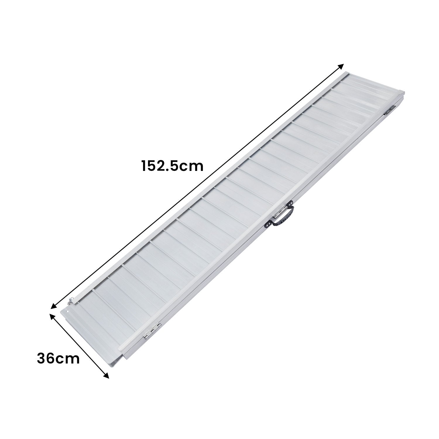 Foldable 5ft Aluminium Wheelchair Ramp, 272kg Capacity