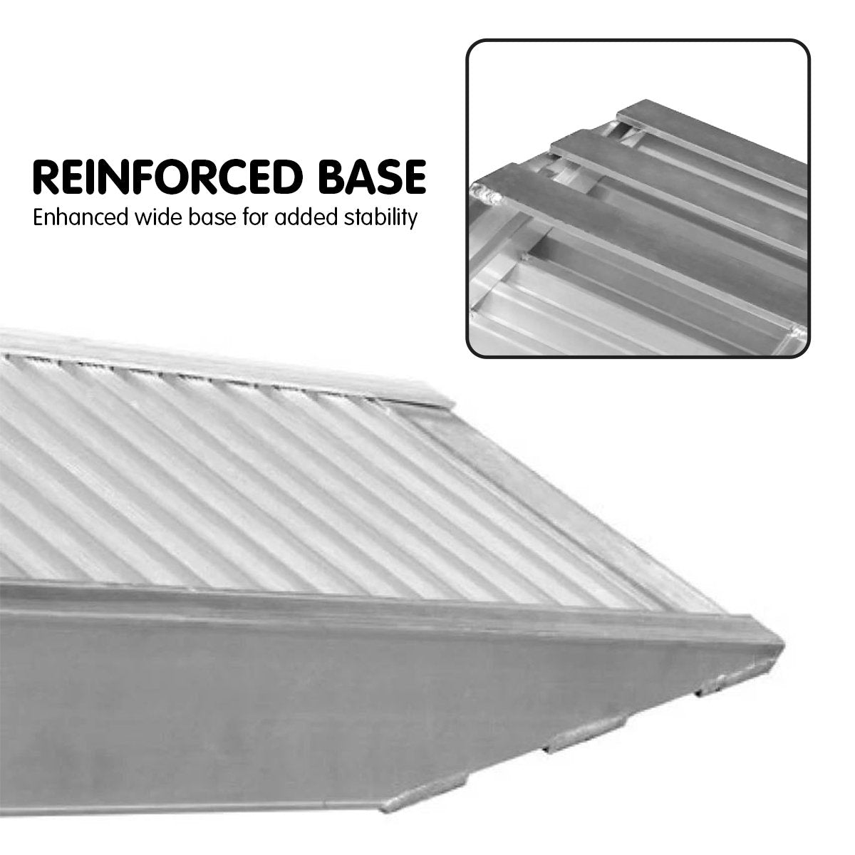 Heavy-Duty 2m Aluminium Loading Ramps 3300kg Capacity Set