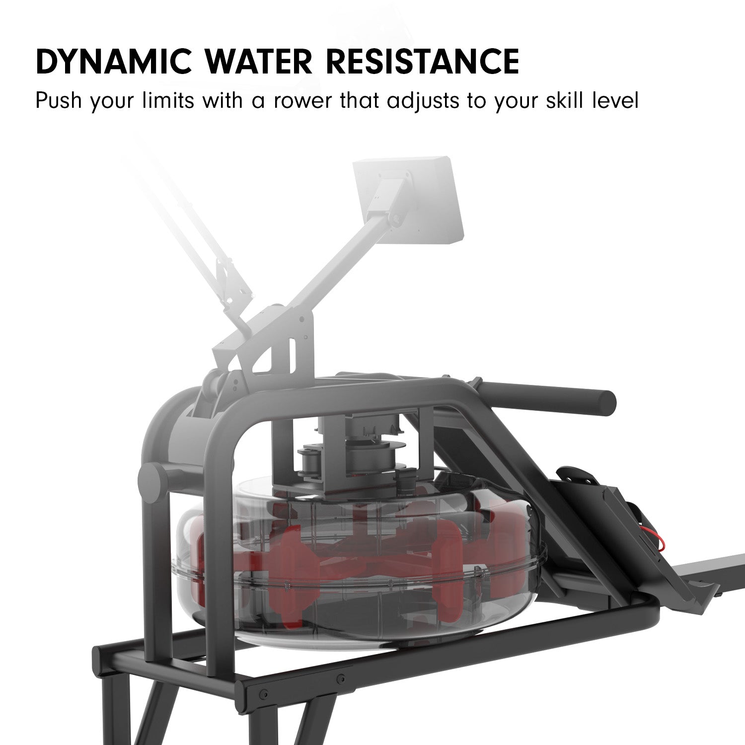 Water Resistant Rowing Machine with LCD, 13L Capacity