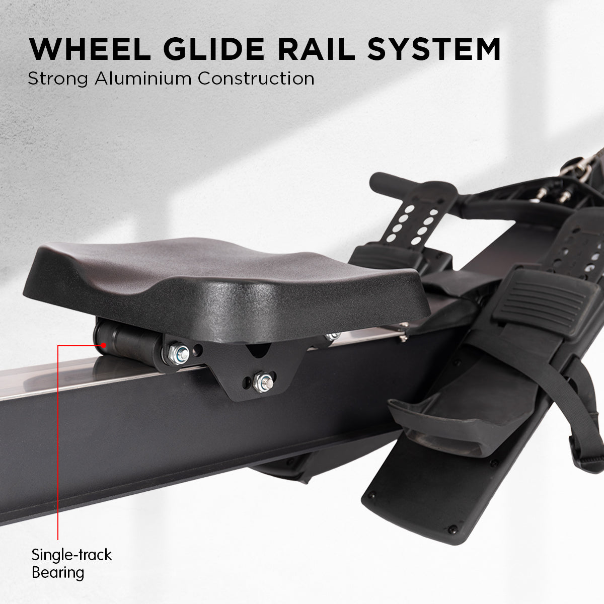 10-Level Air Resistance Rower, Bluetooth, LCD - Powertrain