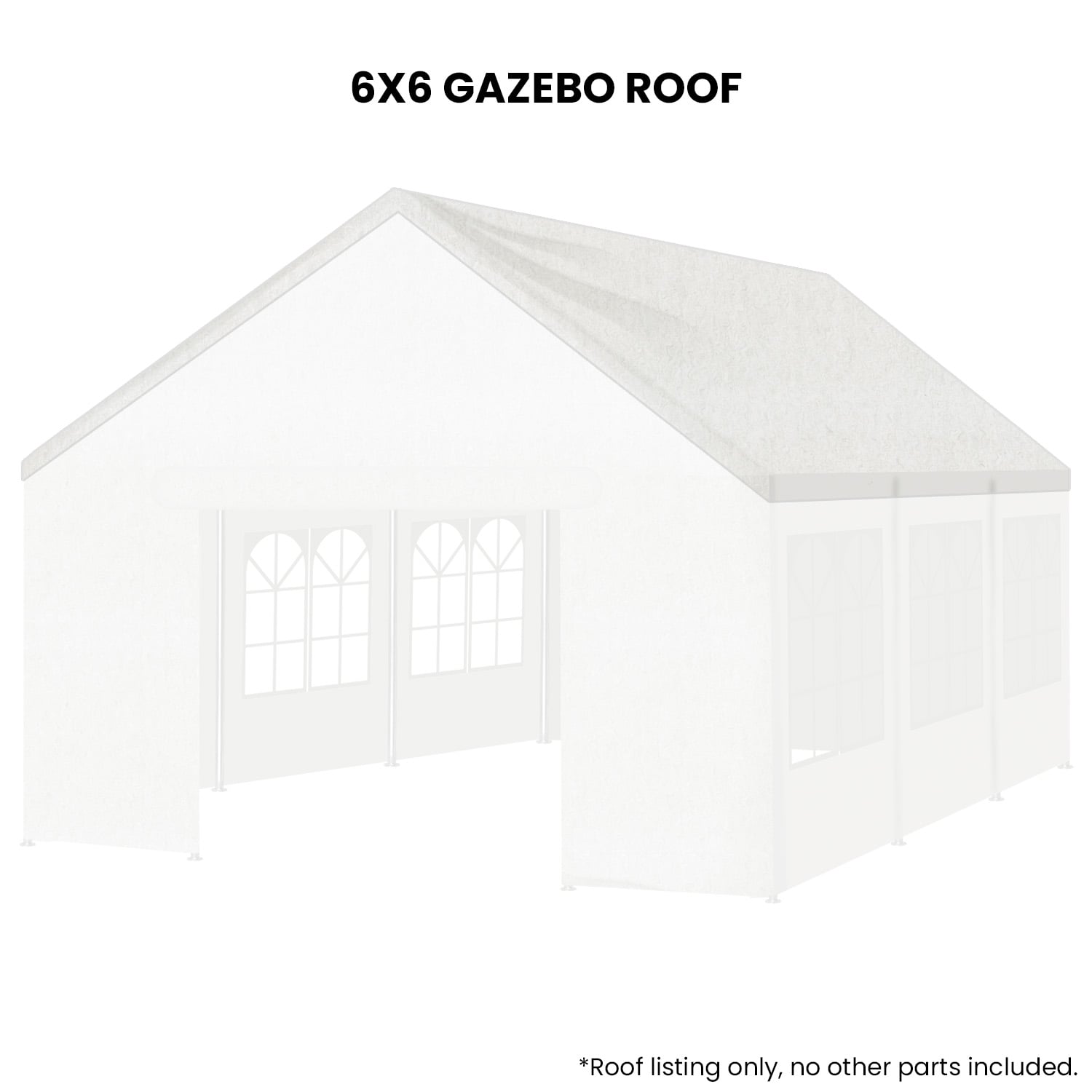Wallaroo 6x6 White Premium Outdoor Event Marquee Roof Spare Part