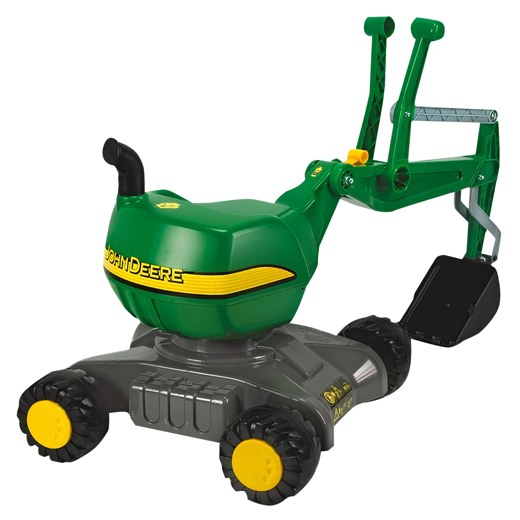 John Deere RT421022 Rolly Digger XL Ride-On Excavator Childrens Toy 360 deg Rotation, Work Scoop & Levers All-Terrain