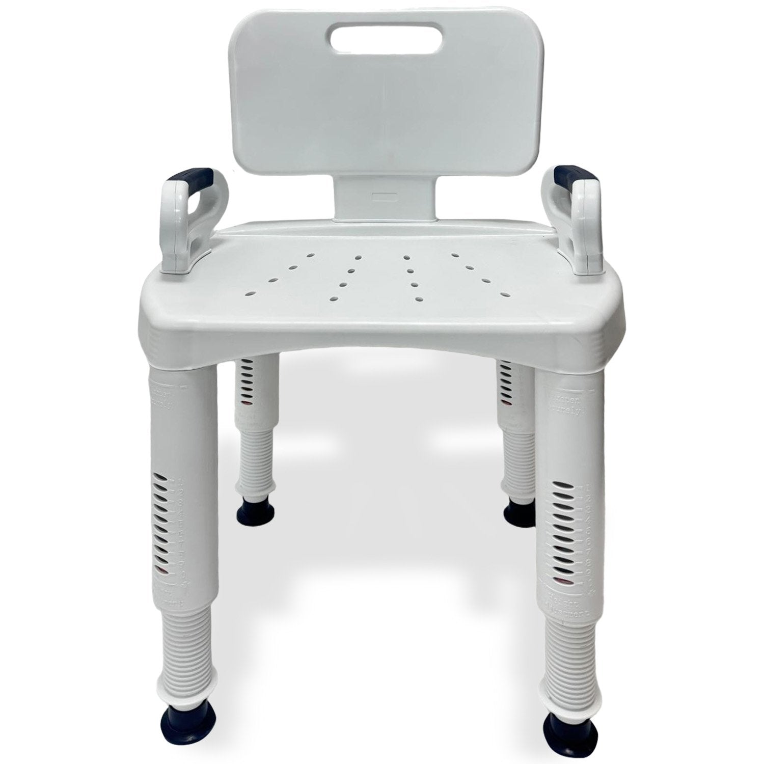 Orthonica Premium Adjustable Shower Chair with Armrests 158kg Capacity