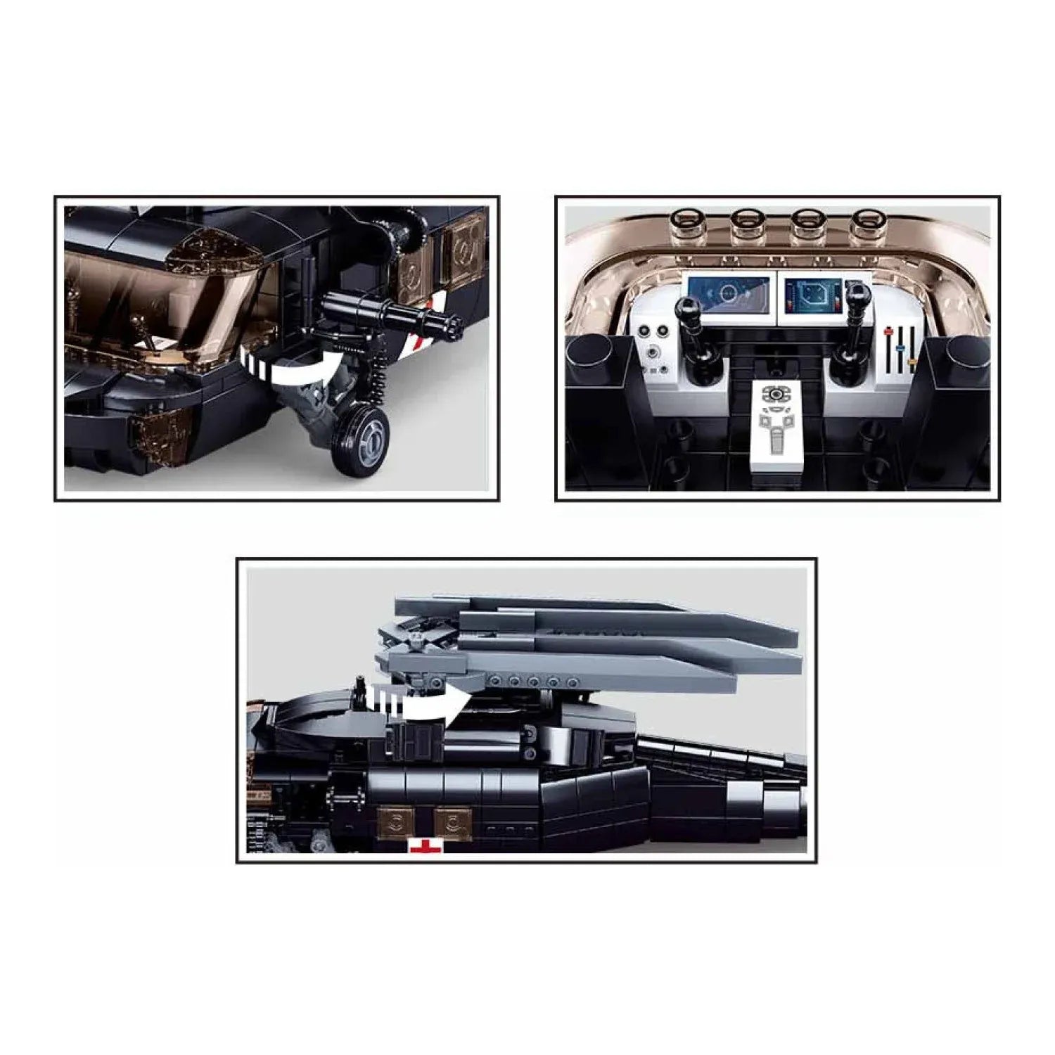 Sluban B1012 Model Kit UH60 Black Hawk Medical Rescue Helicopter US Army MEDEVAC Air Force Military Building Blocks DIY