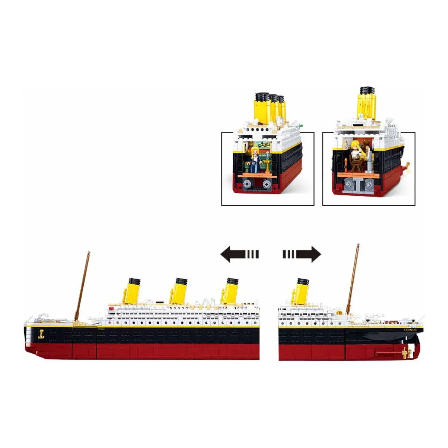 Sluban B1122 Model Kit 1:350 RMS Titanic Ocean Liner Cruise Ship Large Model Maritime Building Blocks DIY Construction