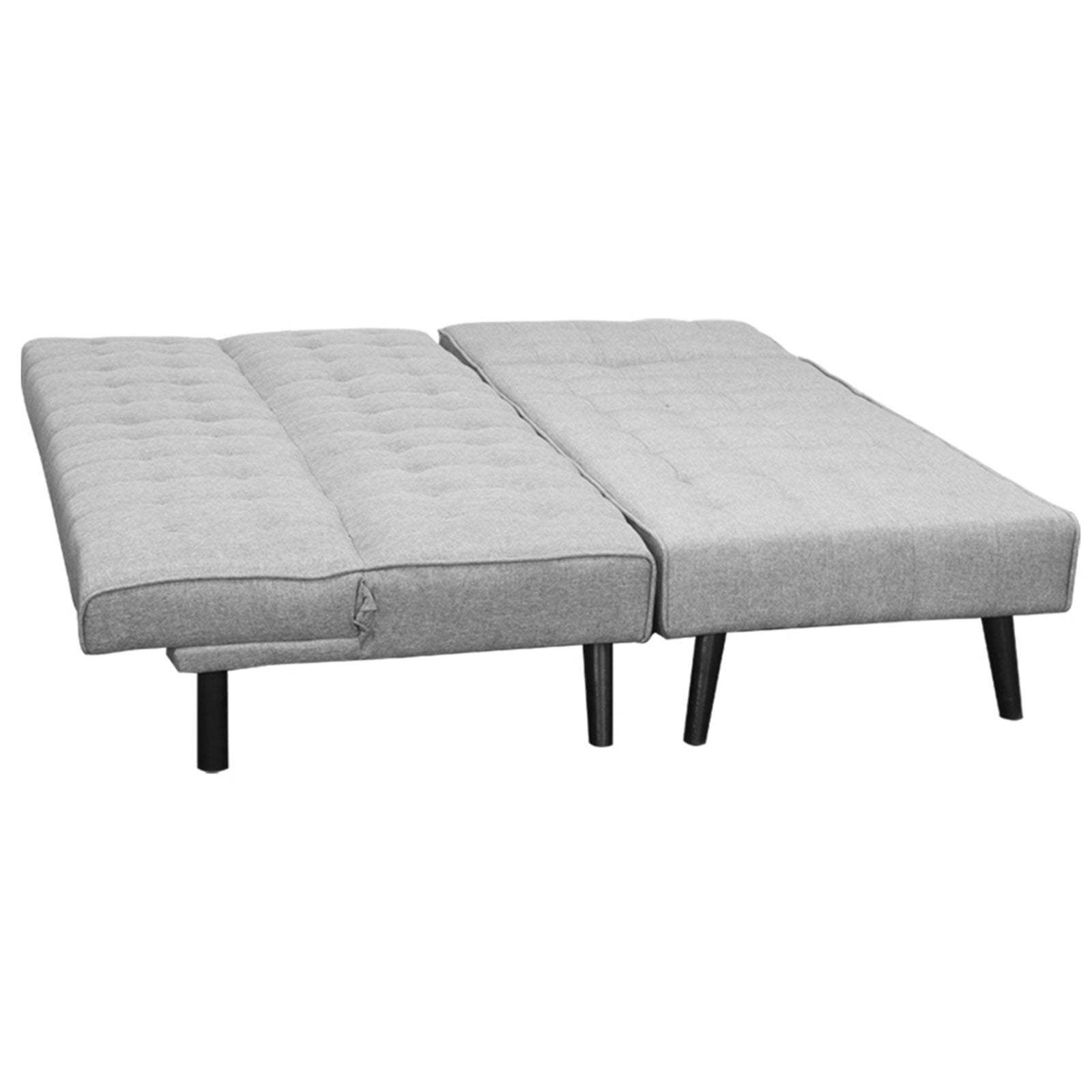 Adjustable 3-Seater Sofa Bed w/ Chaise, Linen Fabric, Sarantino